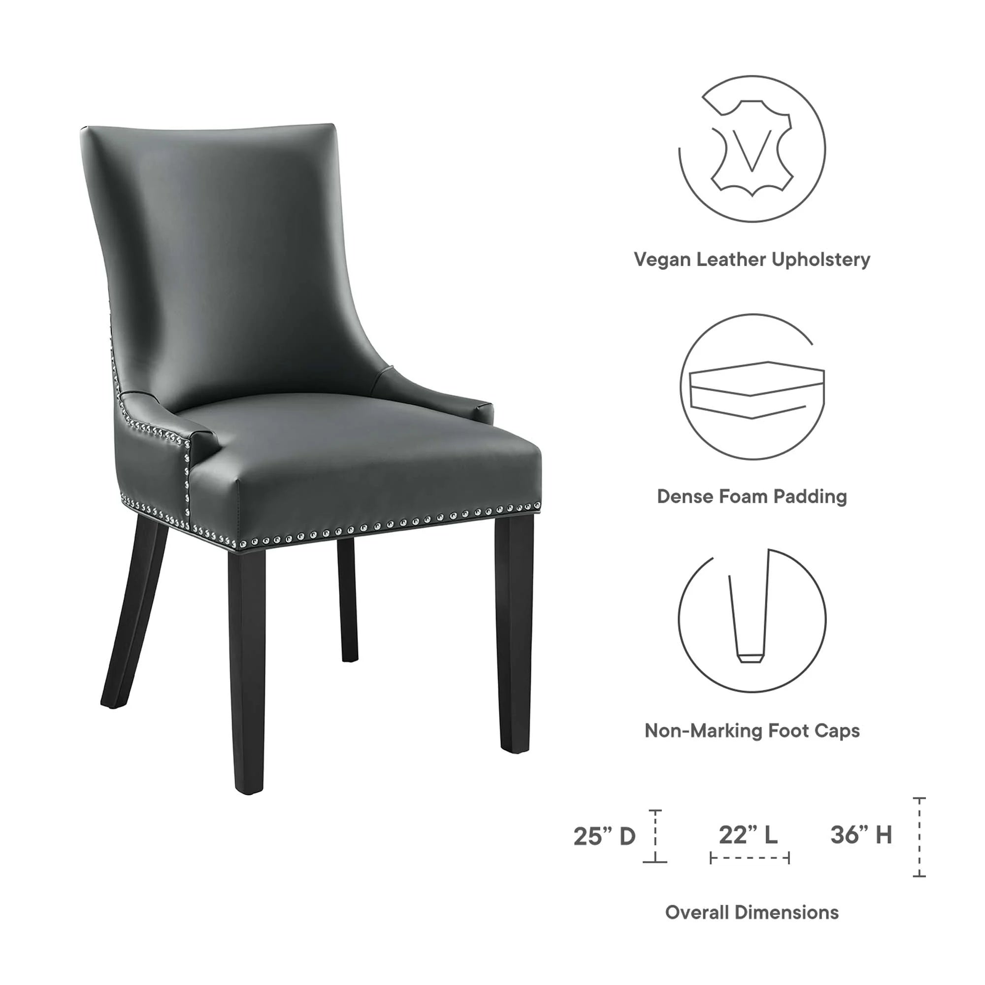 Marquis Vegan Leather Dining Chair