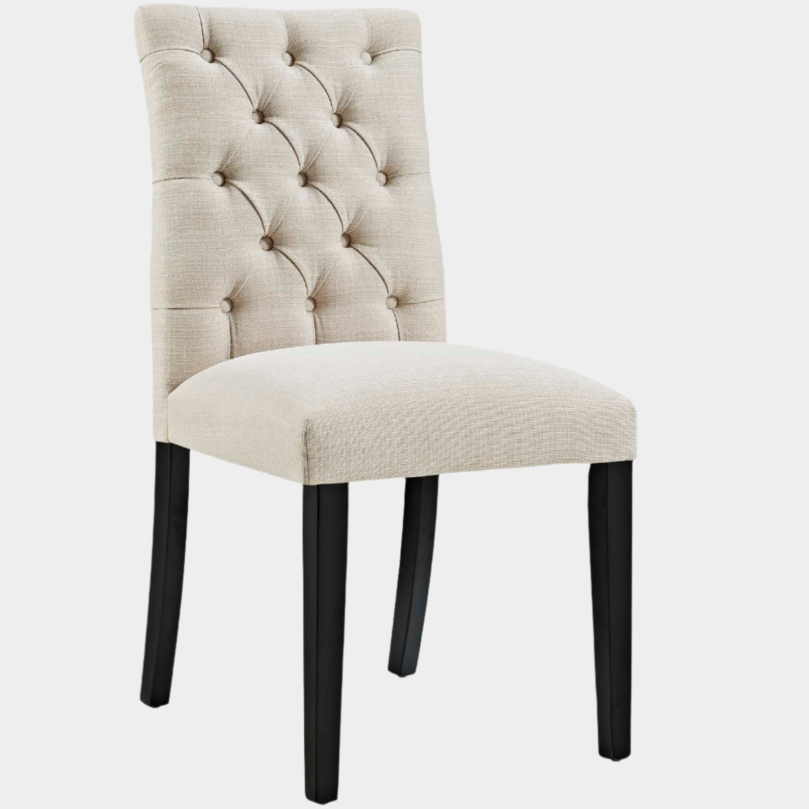 Duchess Button Tufted Fabric Dining Chair