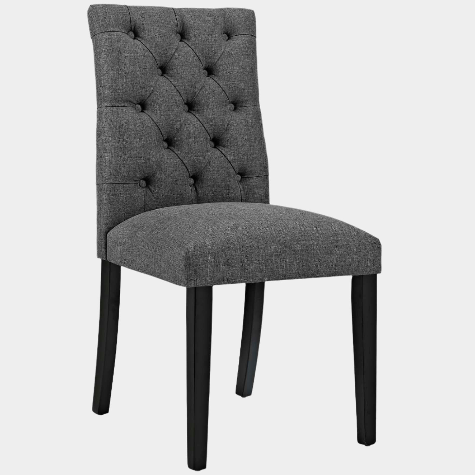 Duchess Button Tufted Fabric Dining Chair