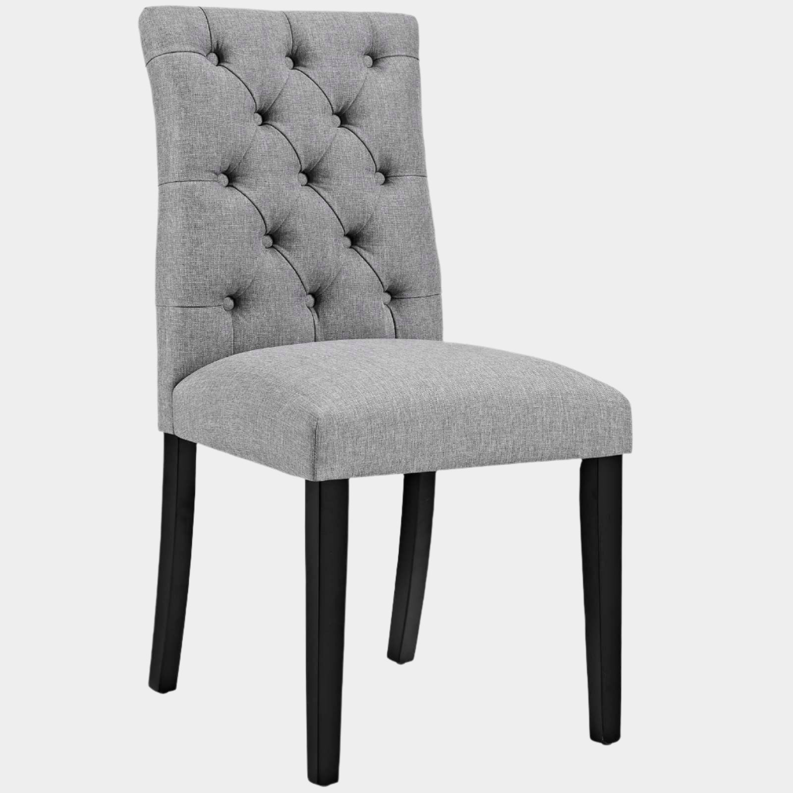 Duchess Button Tufted Fabric Dining Chair