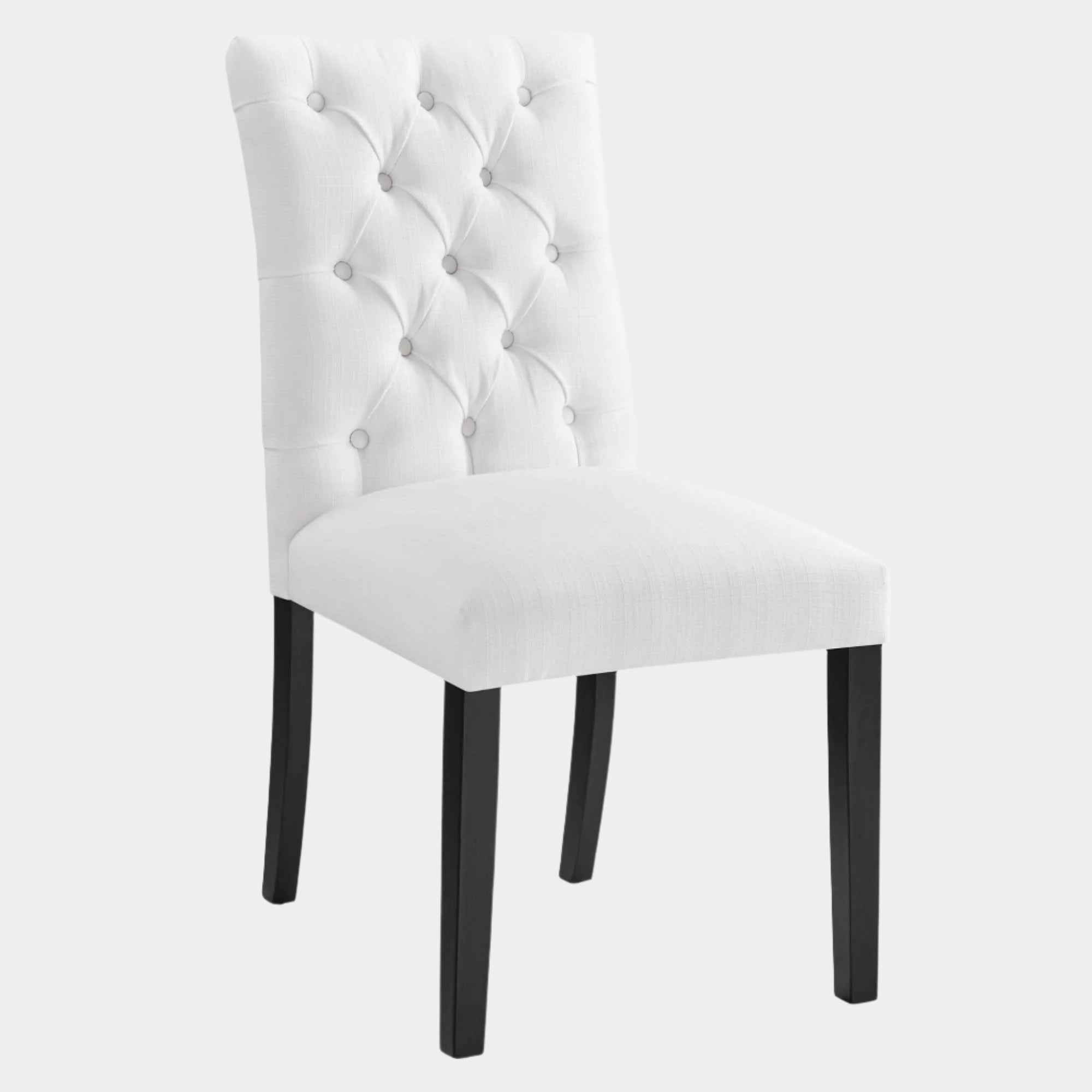 Duchess Button Tufted Fabric Dining Chair