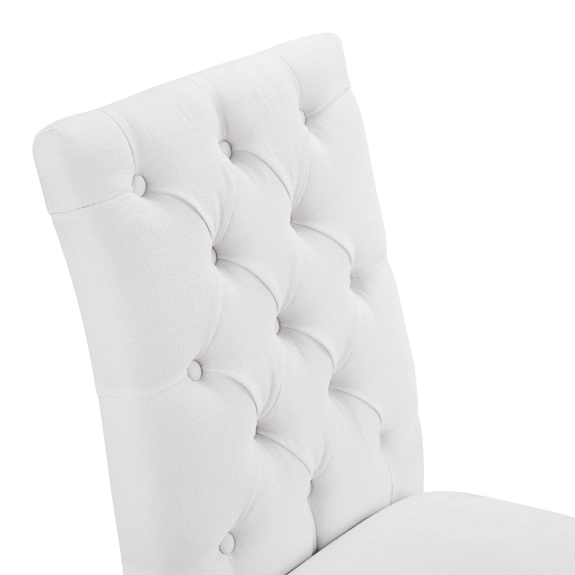 Duchess Button Tufted Fabric Dining Chair