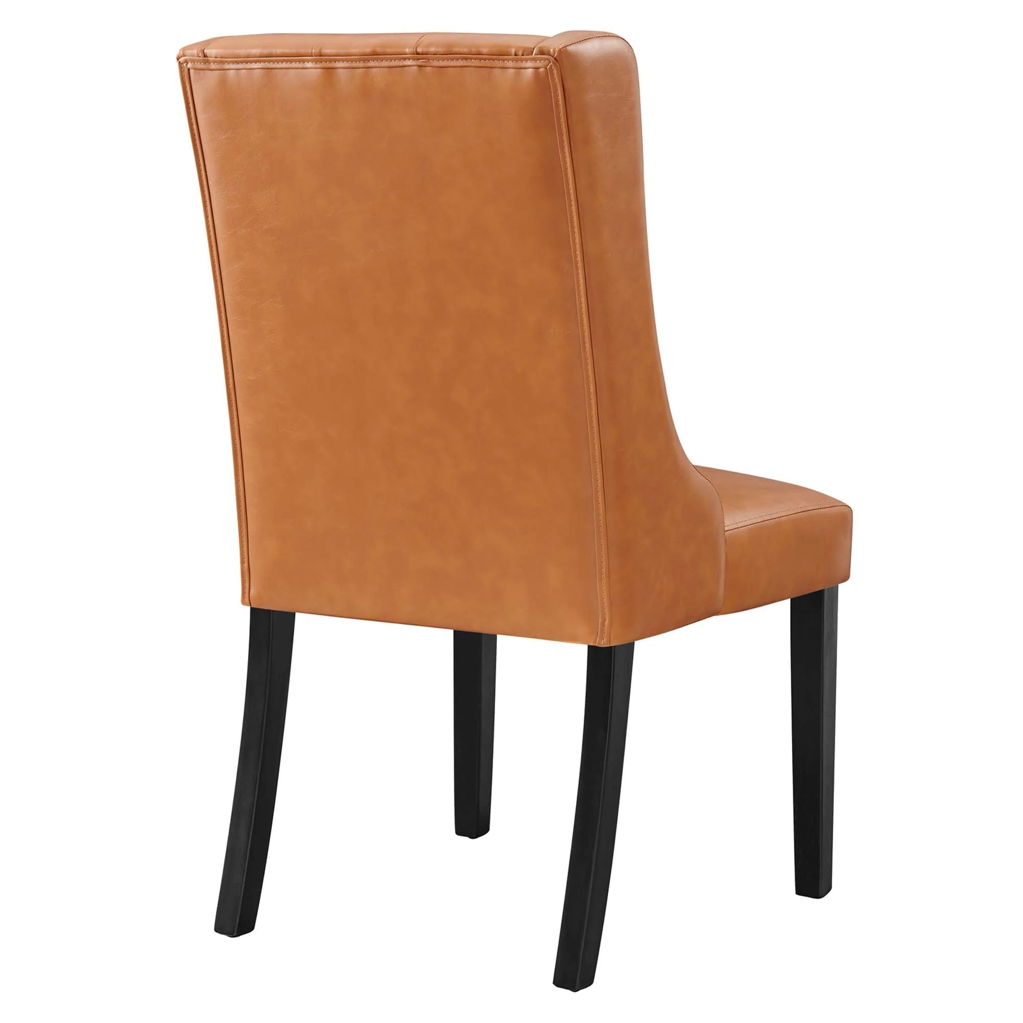 Baronet Button Tufted Vegan Leather Dining Chair