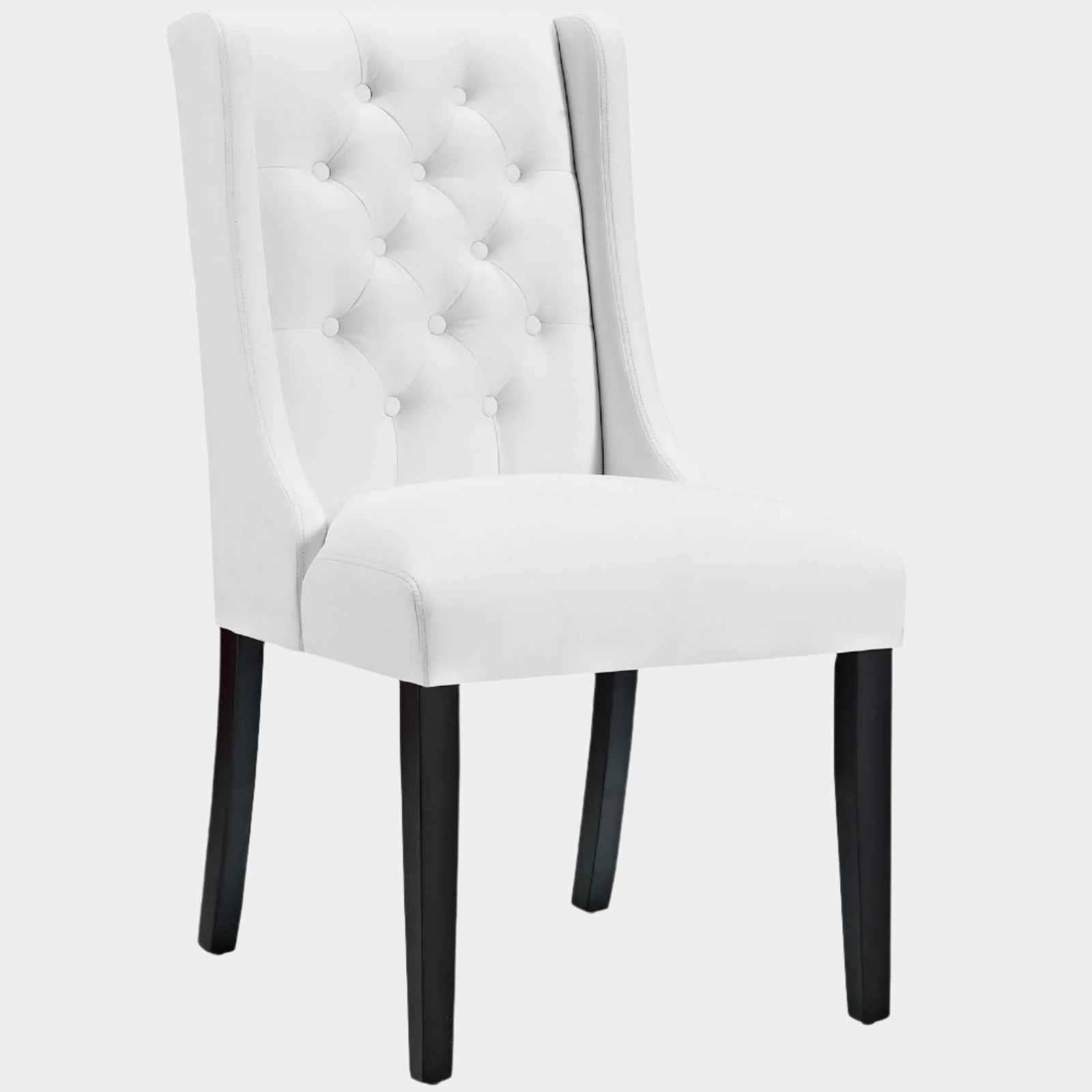 Baronet Button Tufted Vegan Leather Dining Chair