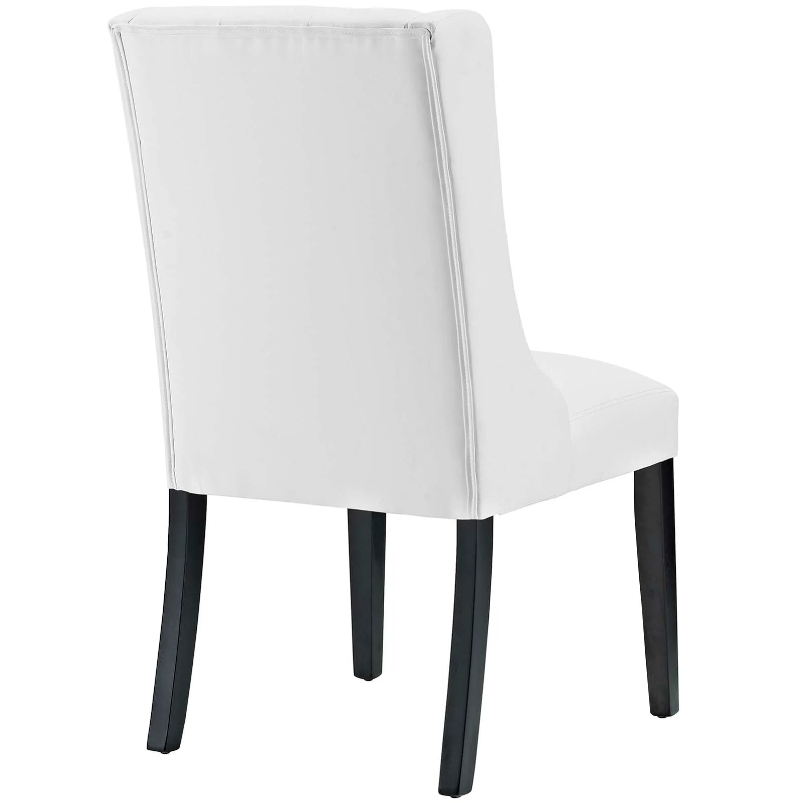 Baronet Button Tufted Vegan Leather Dining Chair