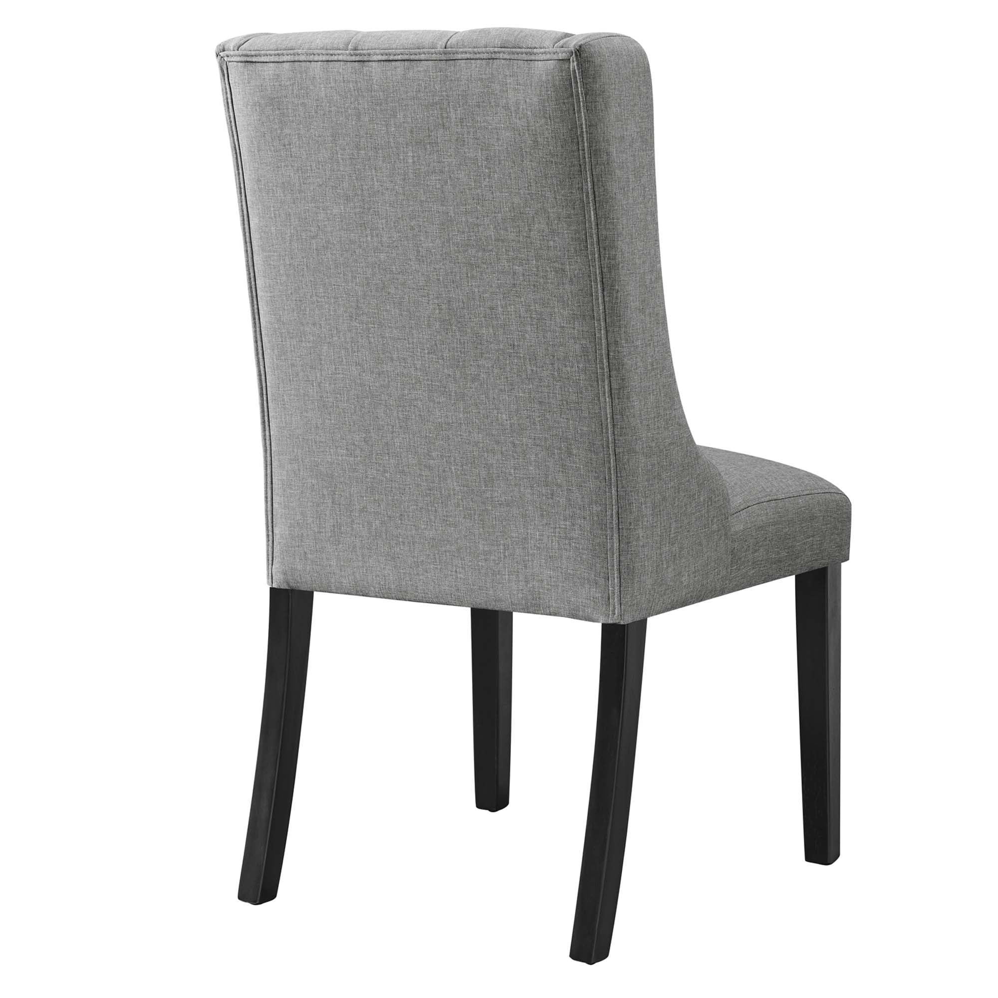 Baronet Button Tufted Fabric Dining Chair