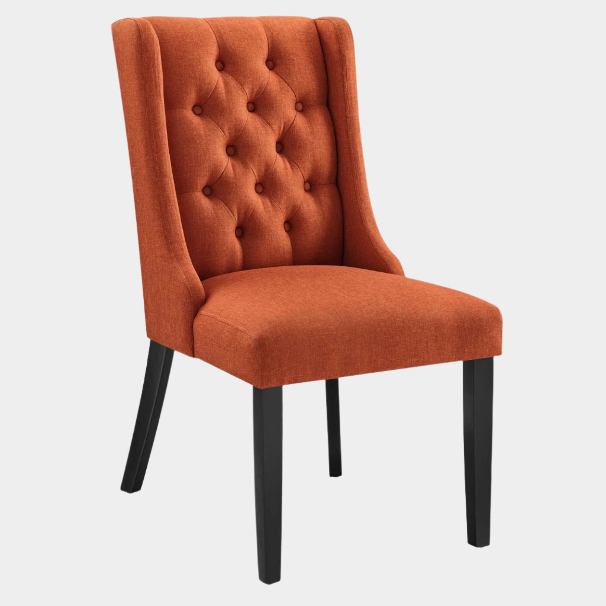 Baronet Button Tufted Fabric Dining Chair