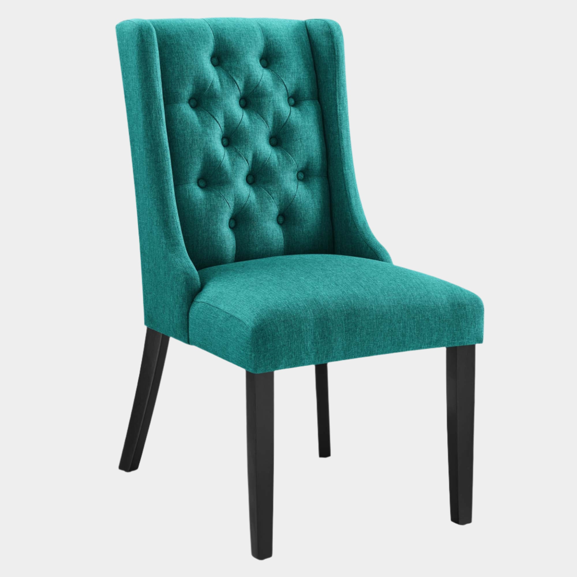 Baronet Button Tufted Fabric Dining Chair