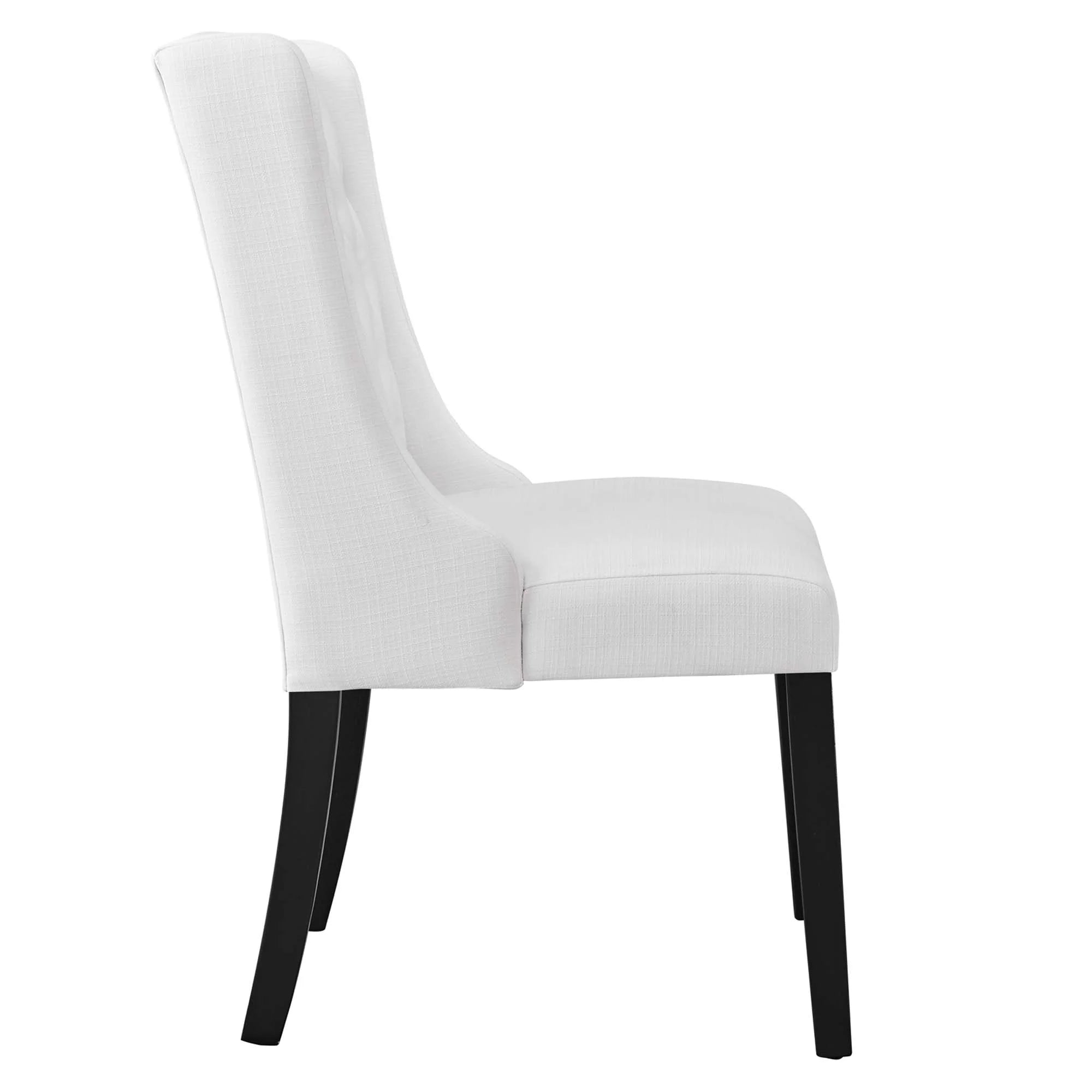 Baronet Button Tufted Fabric Dining Chair