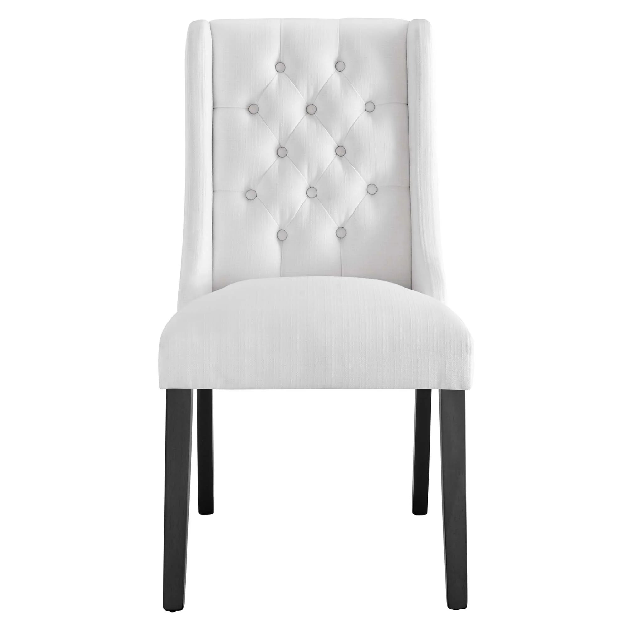 Baronet Button Tufted Fabric Dining Chair