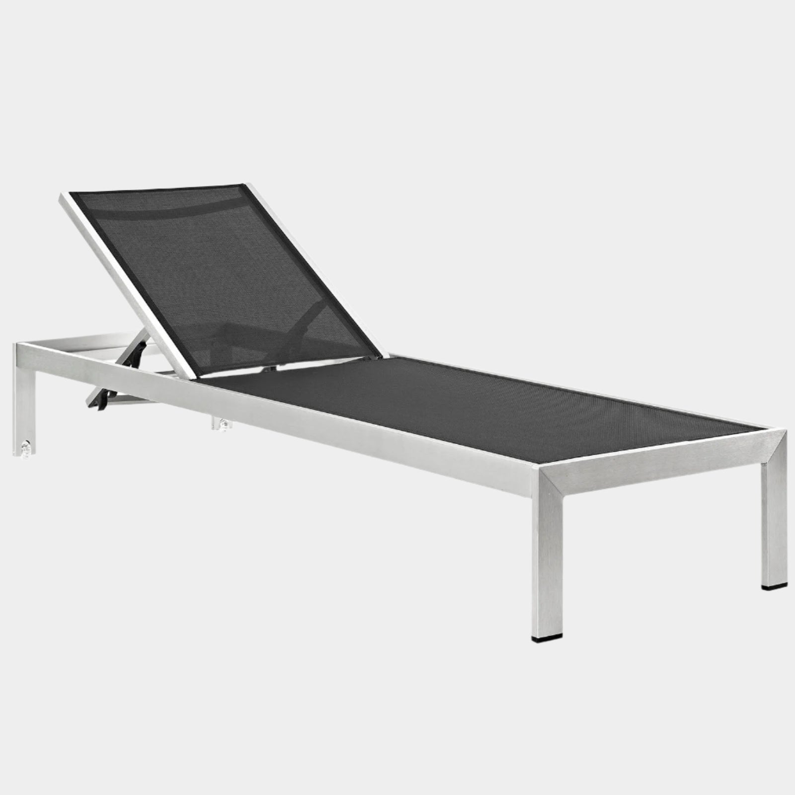 Shore Outdoor Patio Aluminum Mesh Chaise