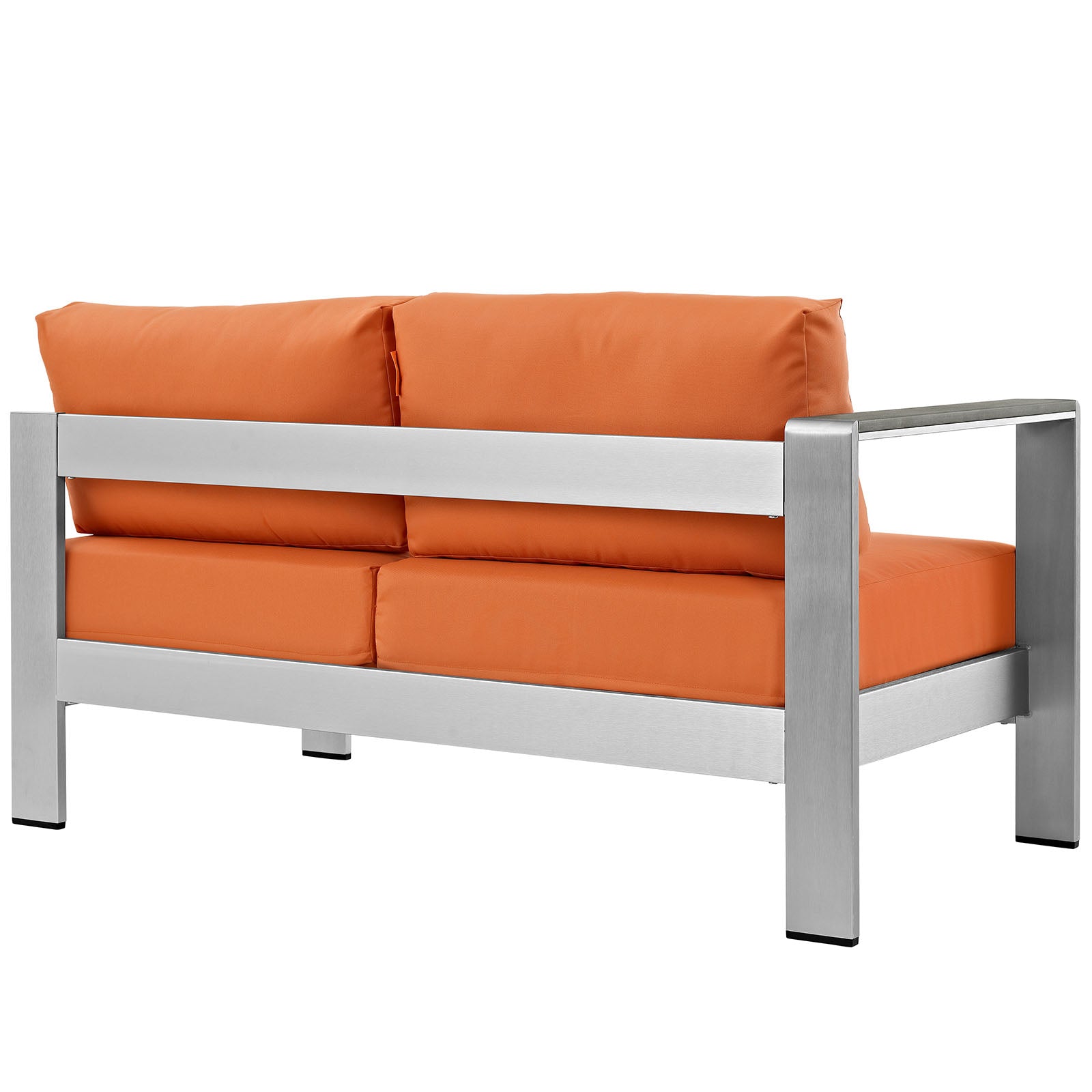 Shore Left-Arm Corner Sectional Outdoor Patio Aluminum Loveseat