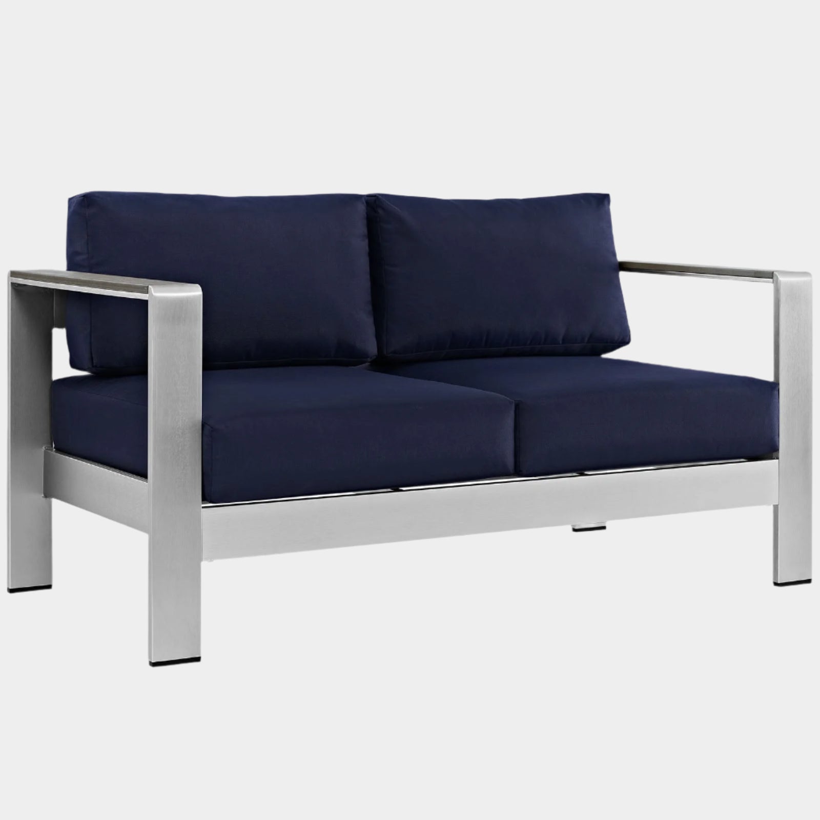 Shore Outdoor Patio Aluminum Loveseat