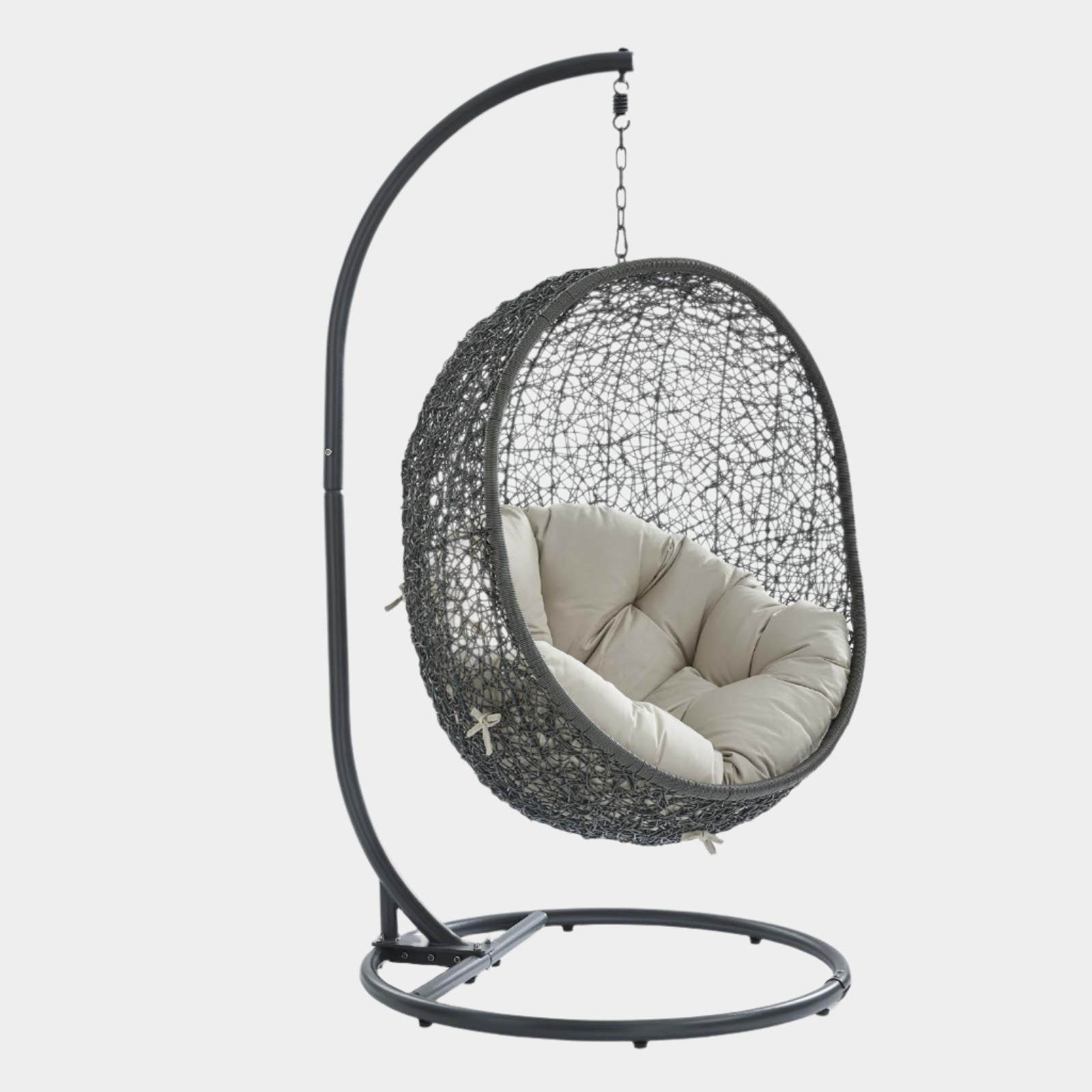 Hide Outdoor Patio Swing Chair With Stand