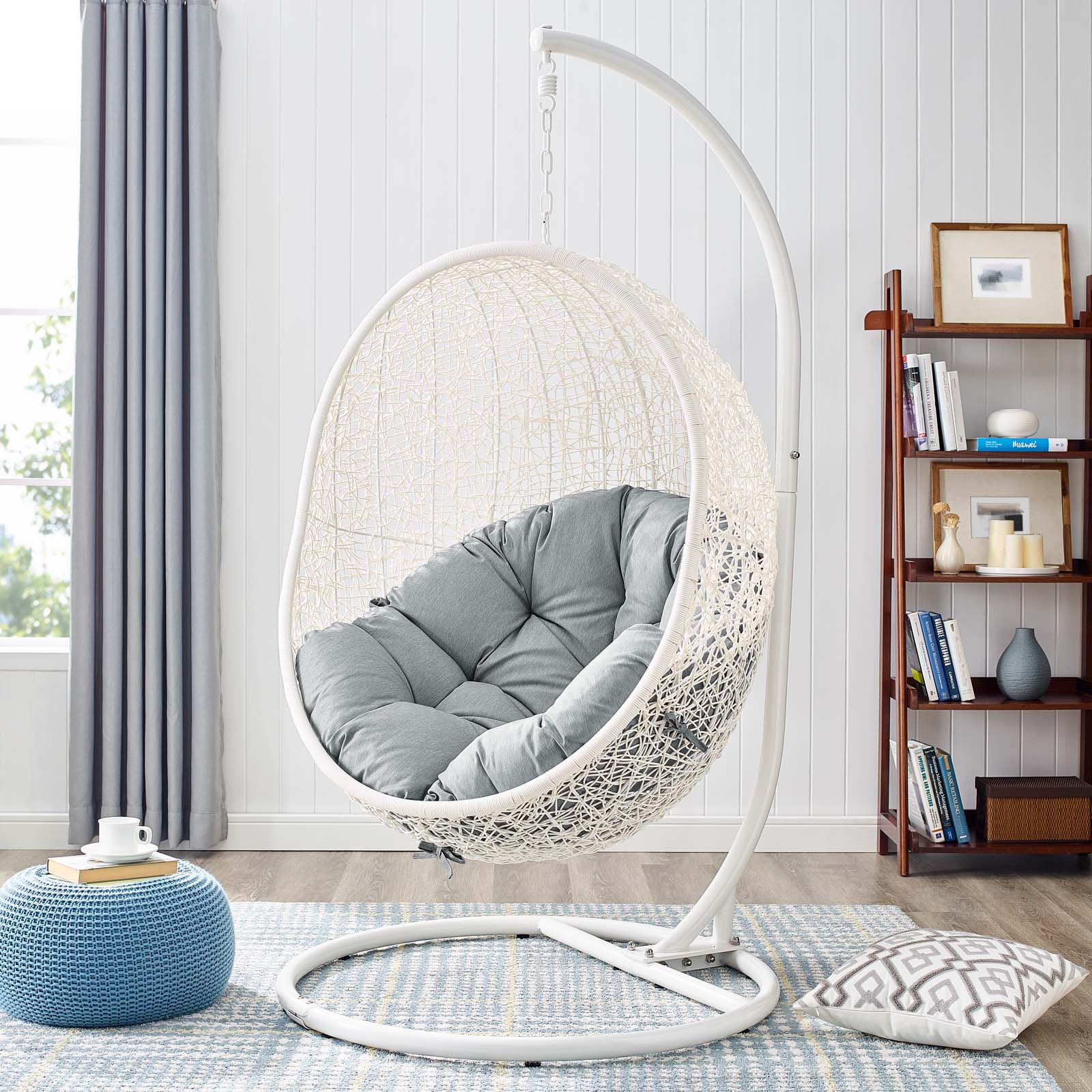 Hide Outdoor Patio Swing Chair With Stand