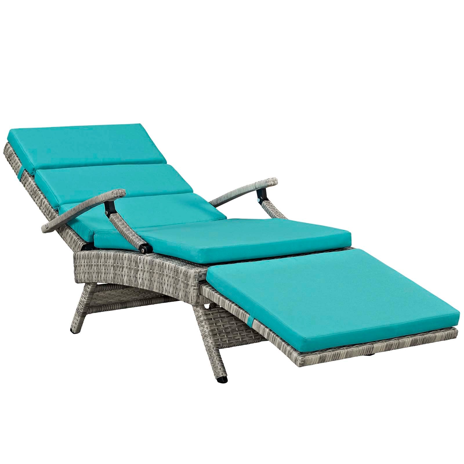 Envisage Chaise Outdoor Patio Wicker Rattan Lounge Chair