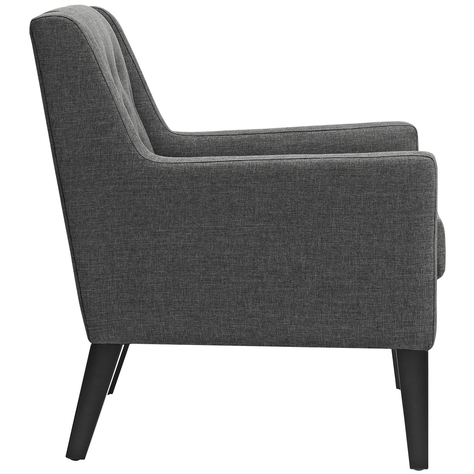 Fauteuil en tissu rembourré Earnest 