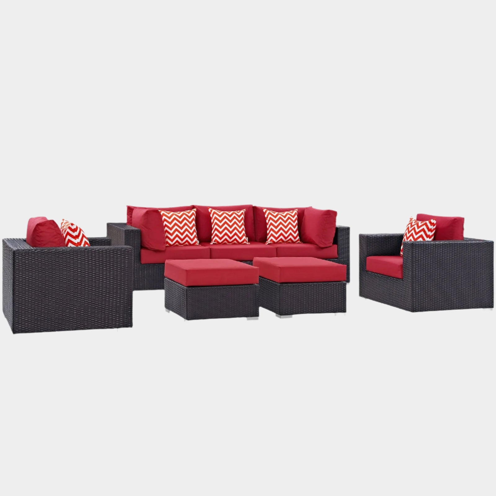 Convene 7 Piece Outdoor Patio Sectional Set