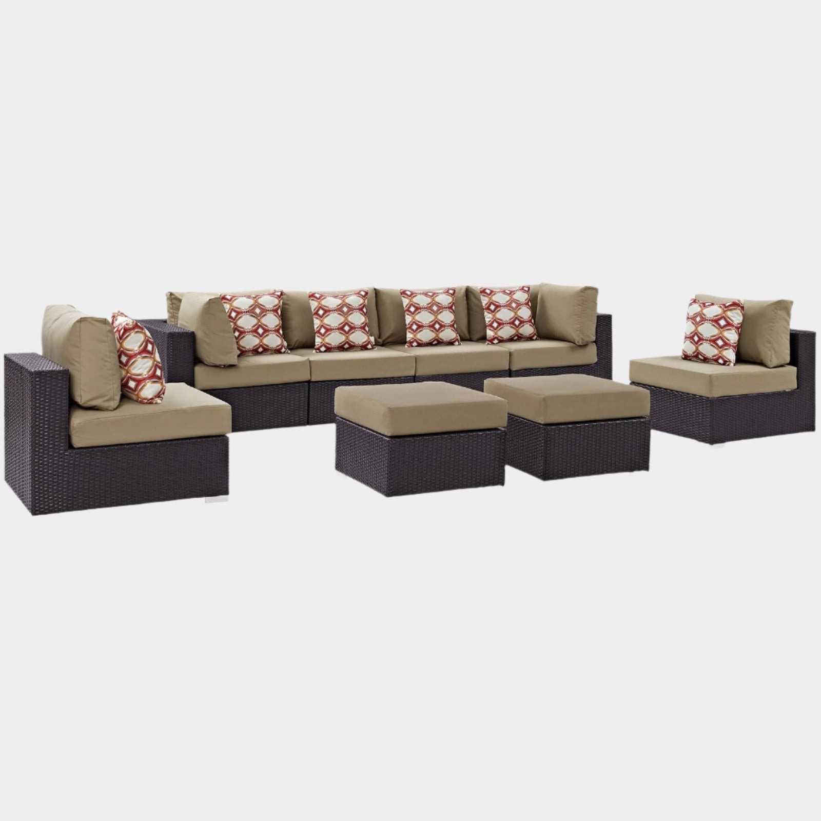 Convene 8 Piece Outdoor Patio Sectional Set