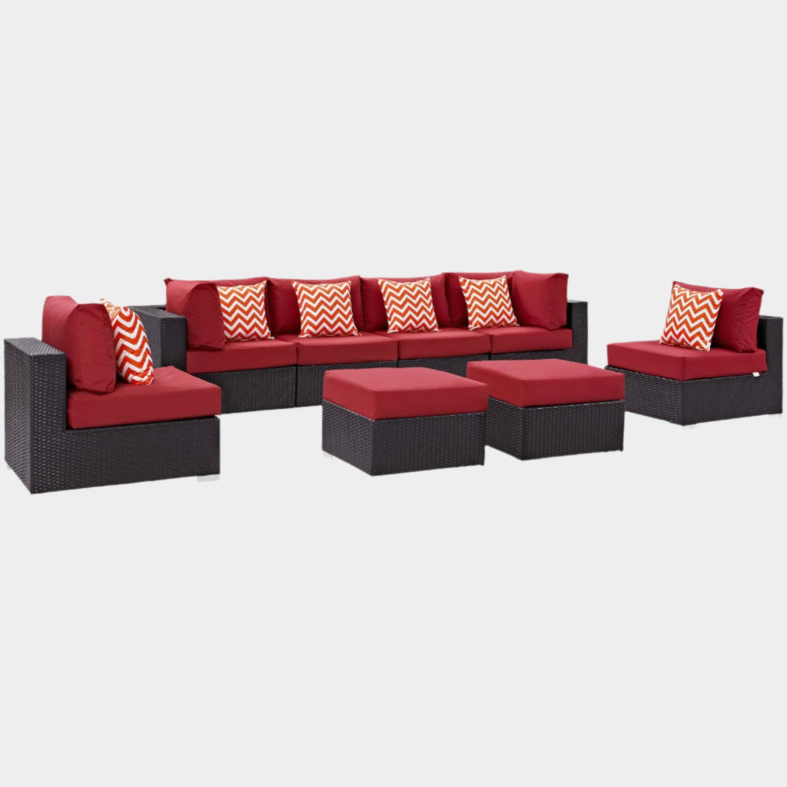 Convene 8 Piece Outdoor Patio Sectional Set