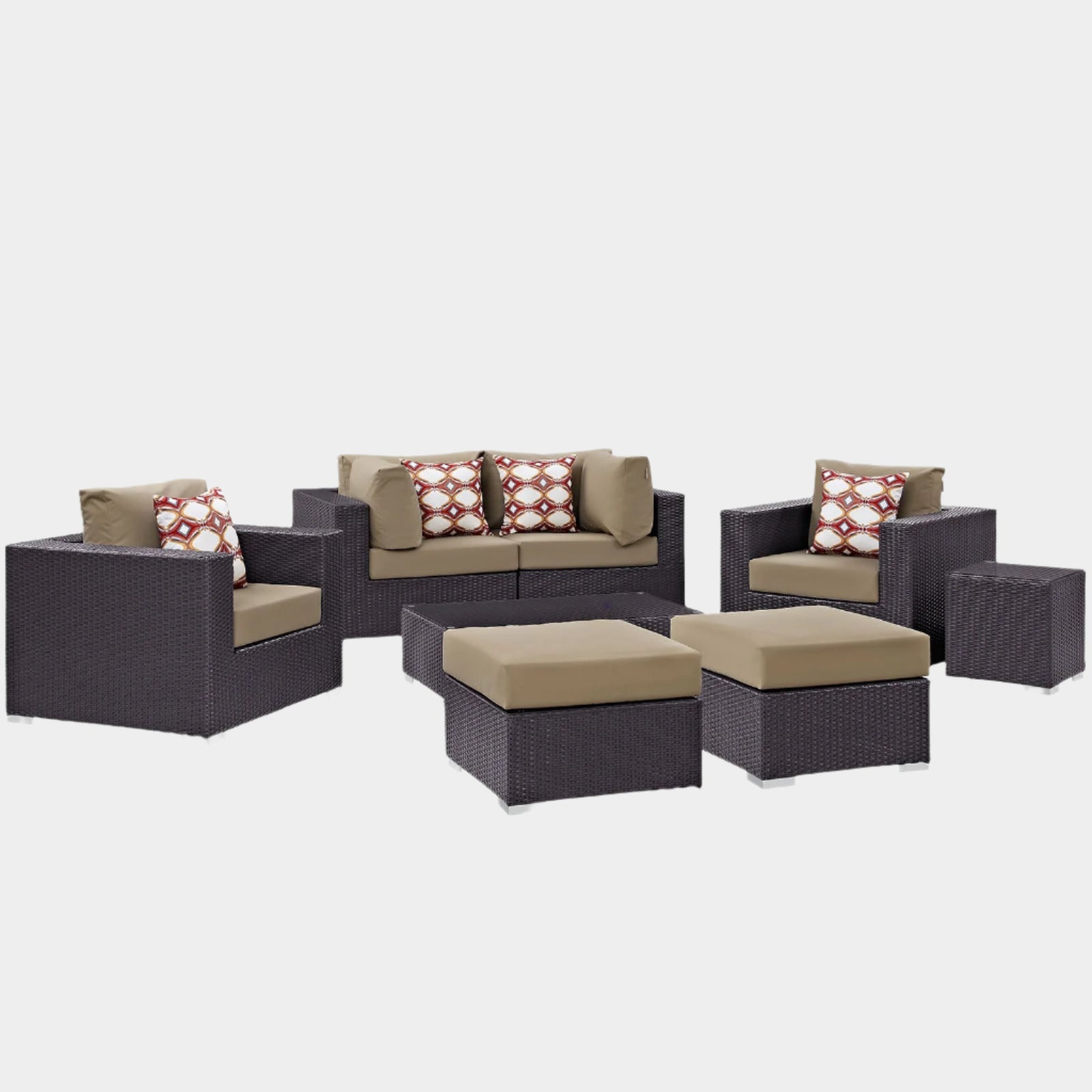 Convene 8 Piece Outdoor Patio Sectional Set