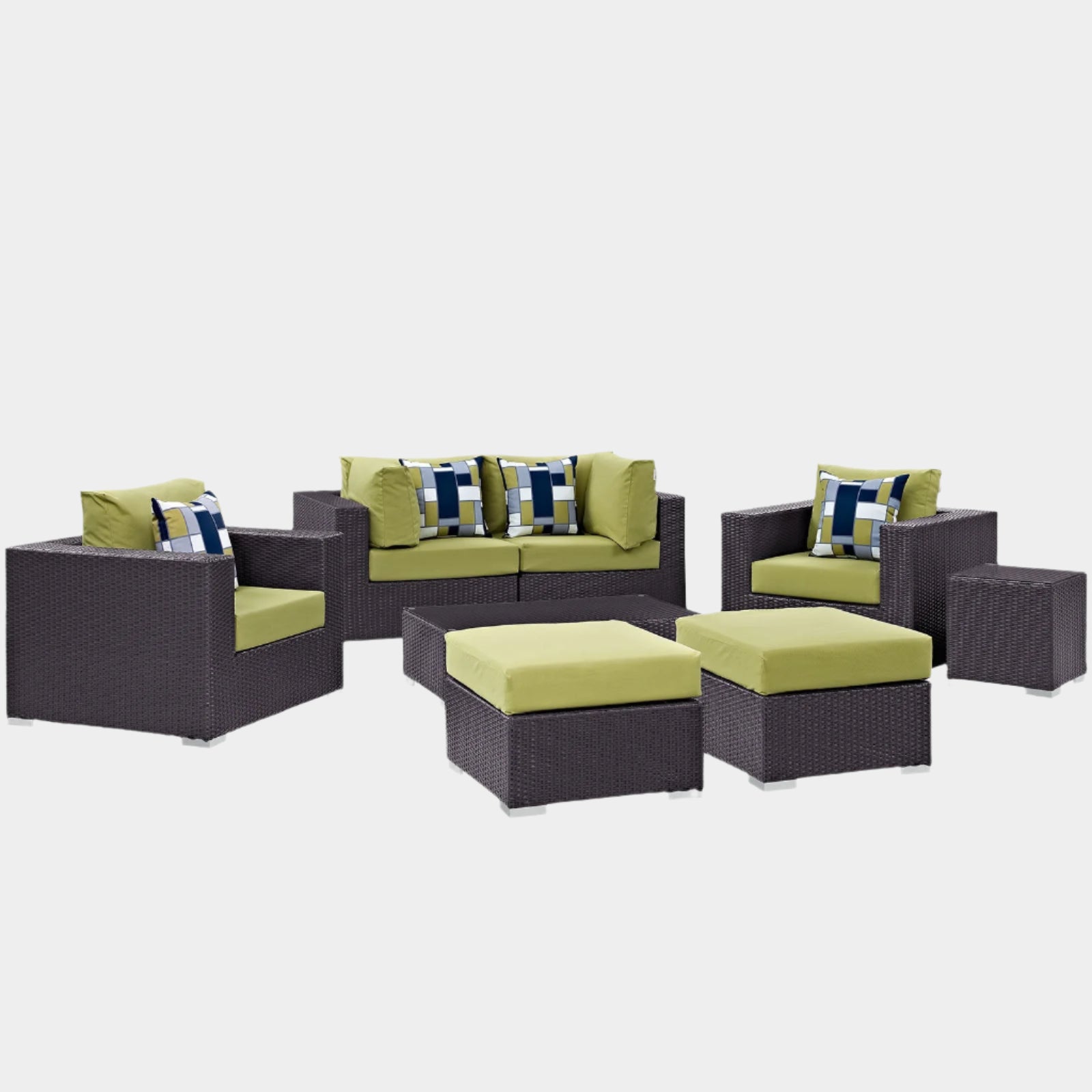 Convene 8 Piece Outdoor Patio Sectional Set