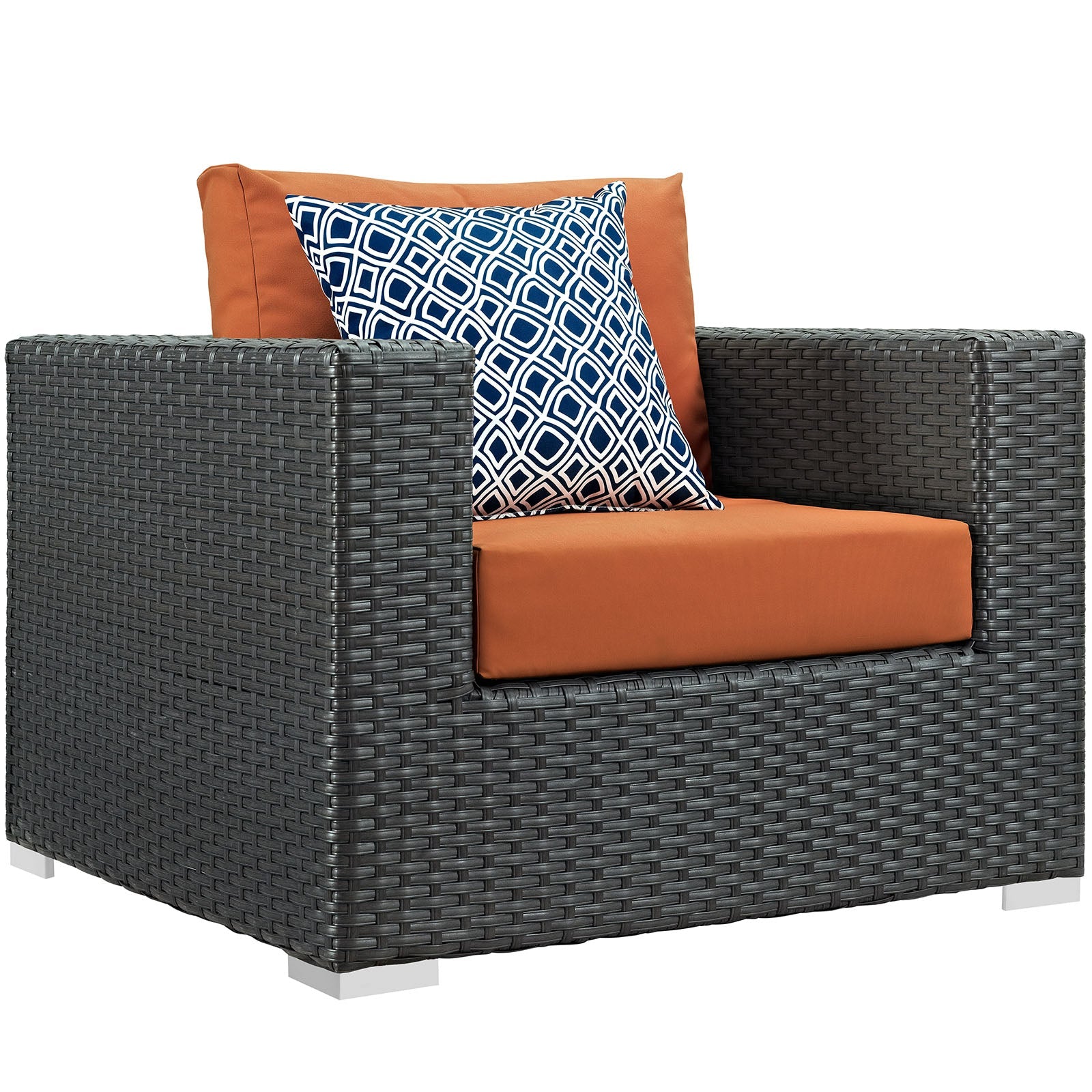 Sojourn 8 Piece Outdoor Patio Sunbrella® Sectional Set in Canvas Tuscan