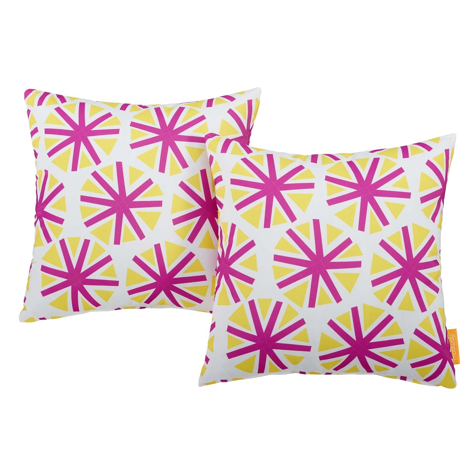 Modway 2 Piece Outdoor Patio Pillow Set