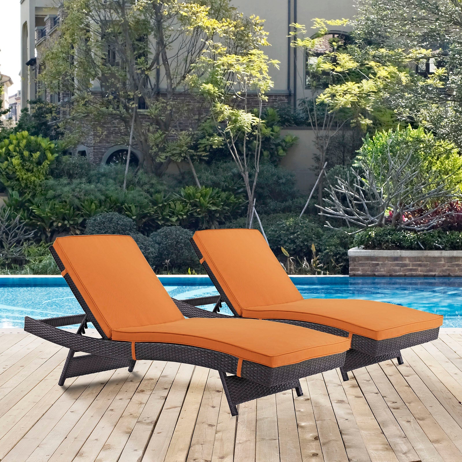 Convene Outdoor Patio Chaise Set of 2