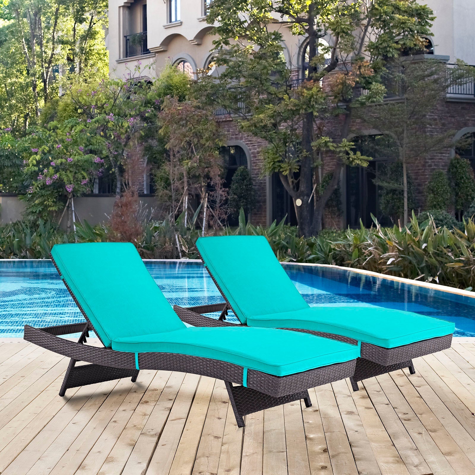 Convene Outdoor Patio Chaise Set of 2