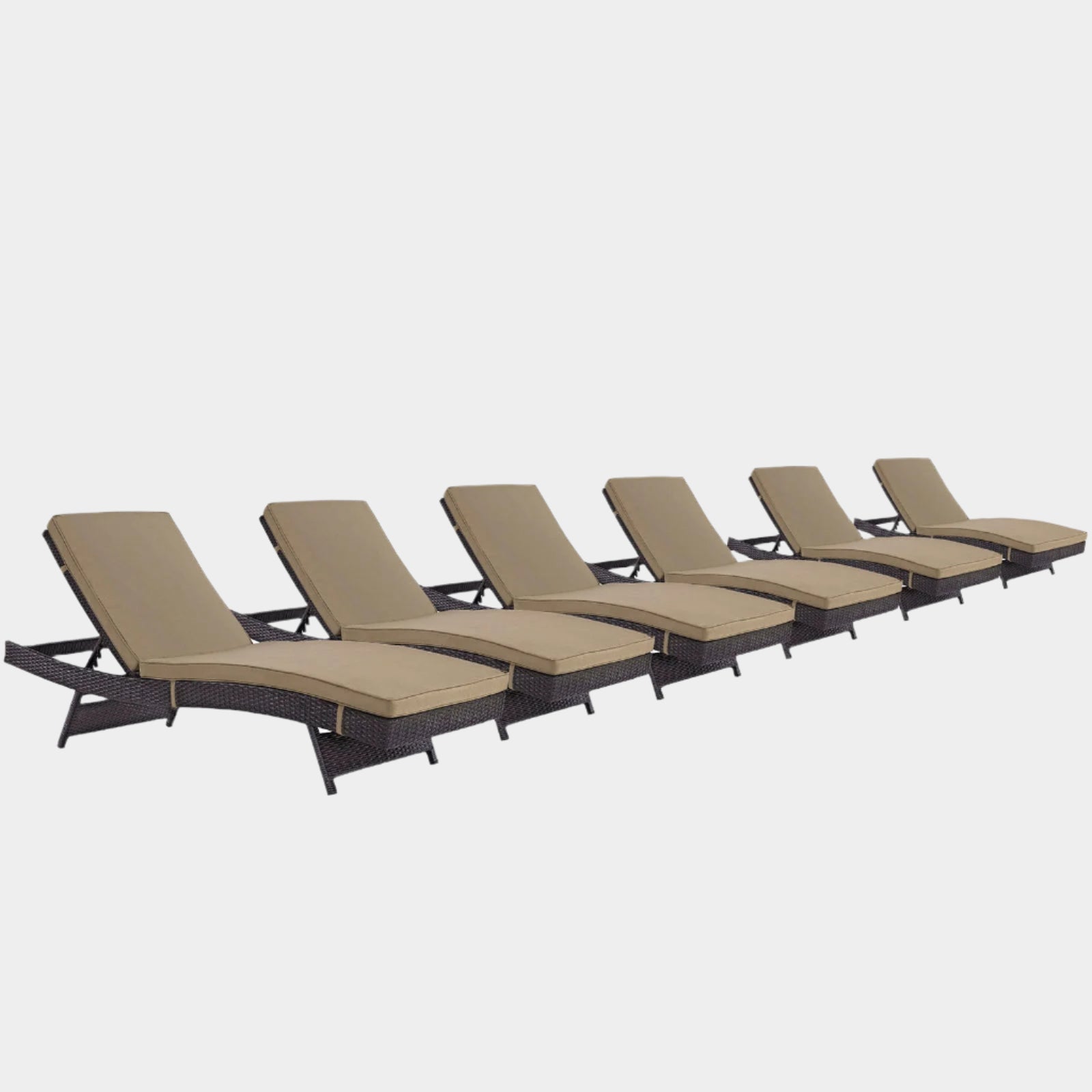 Convene Outdoor Patio Chaise Set of 6