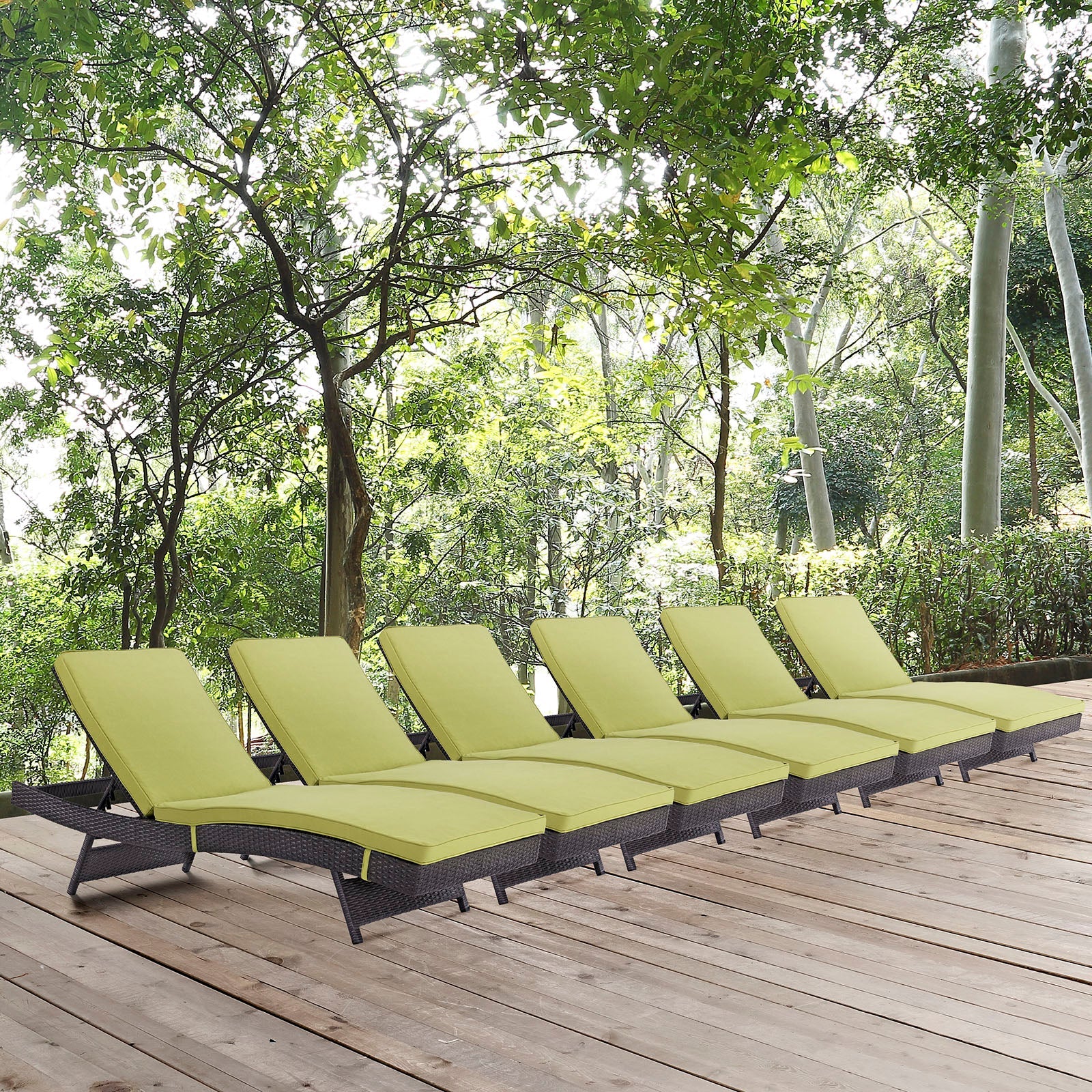 Convene Outdoor Patio Chaise Set of 6