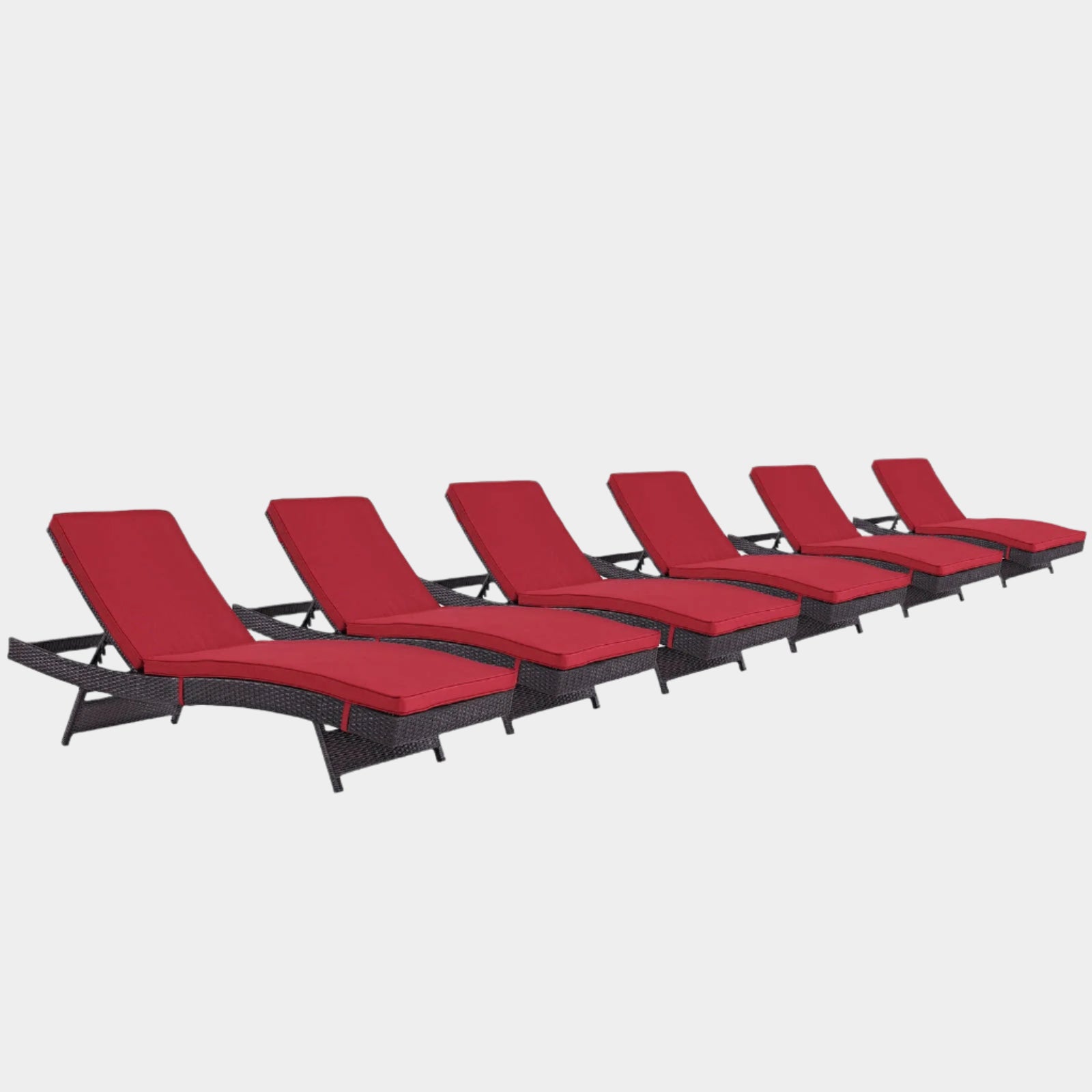 Convene Outdoor Patio Chaise Set of 6