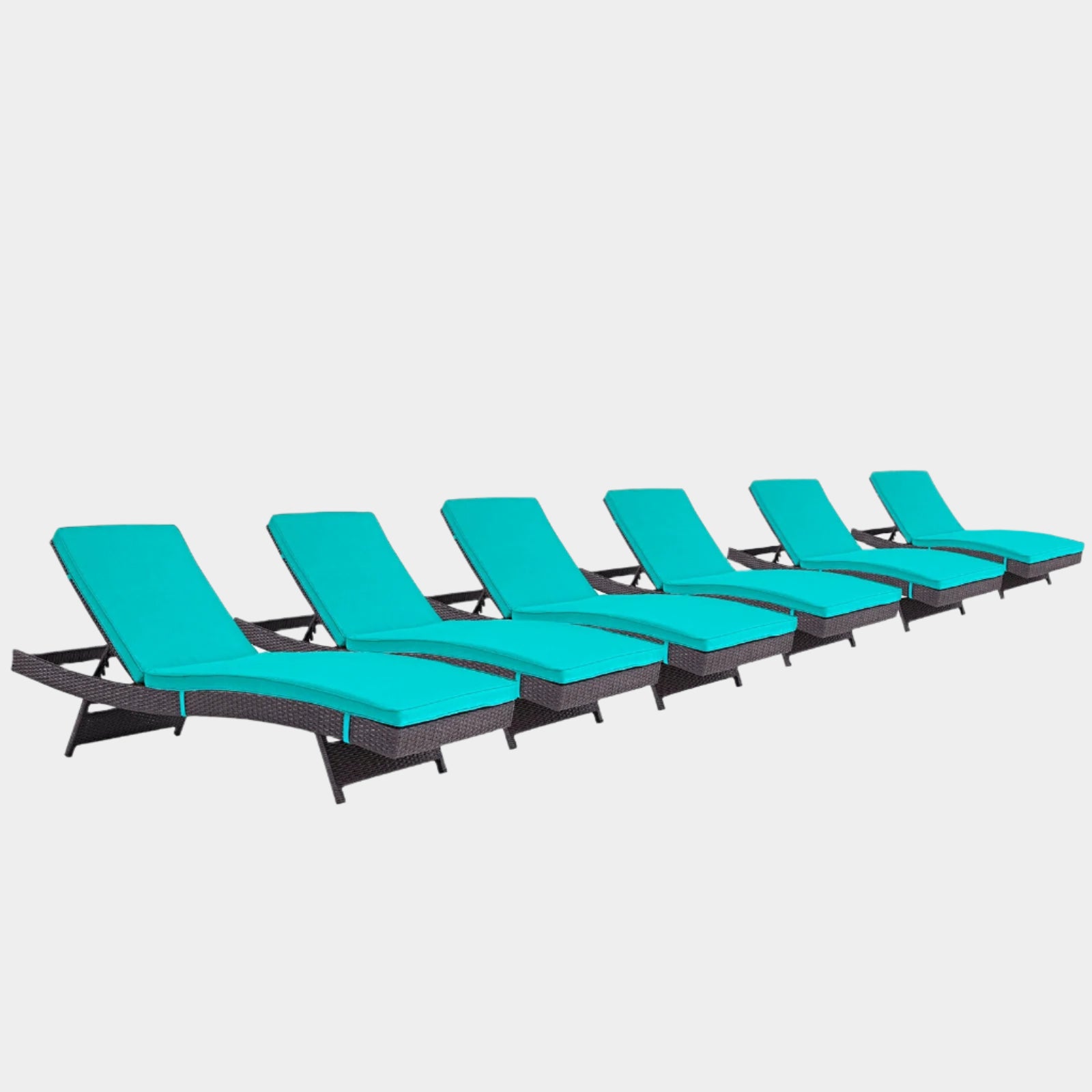 Convene Outdoor Patio Chaise Set of 6