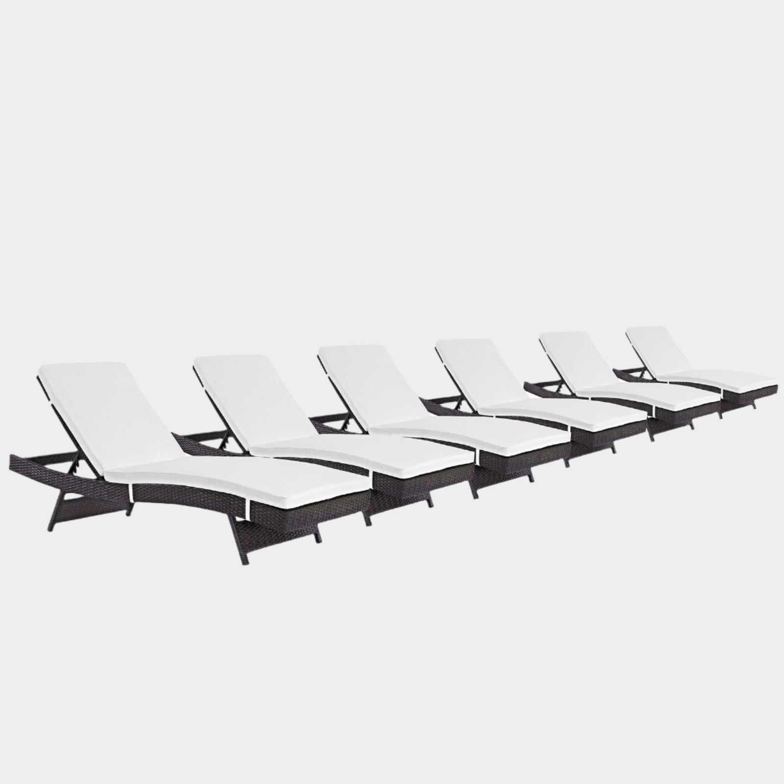 Convene Outdoor Patio Chaise Set of 6