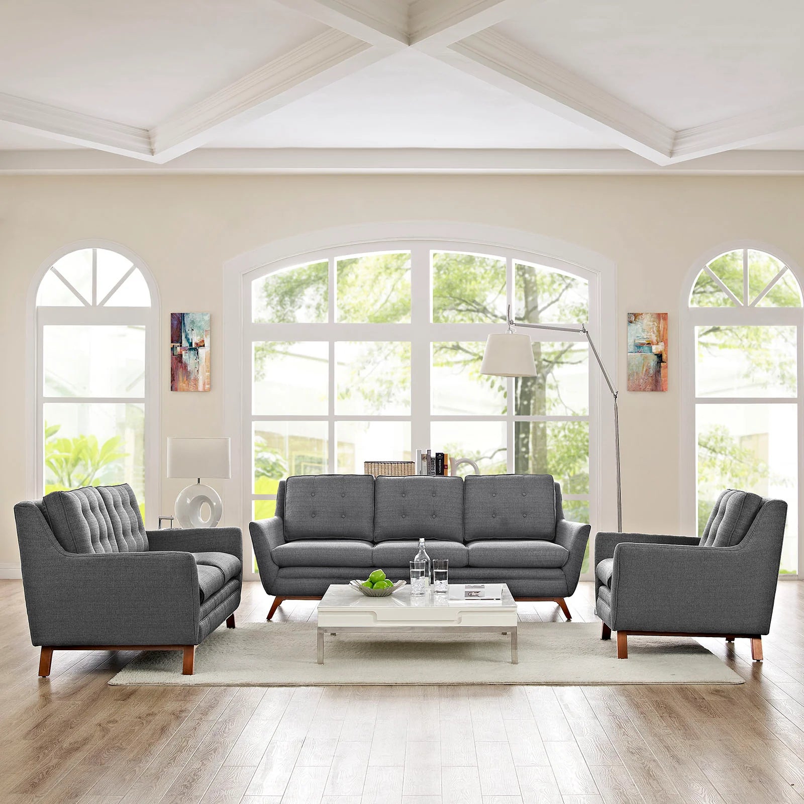 Chaise sans accoudoirs rembourrée en duvet Commix