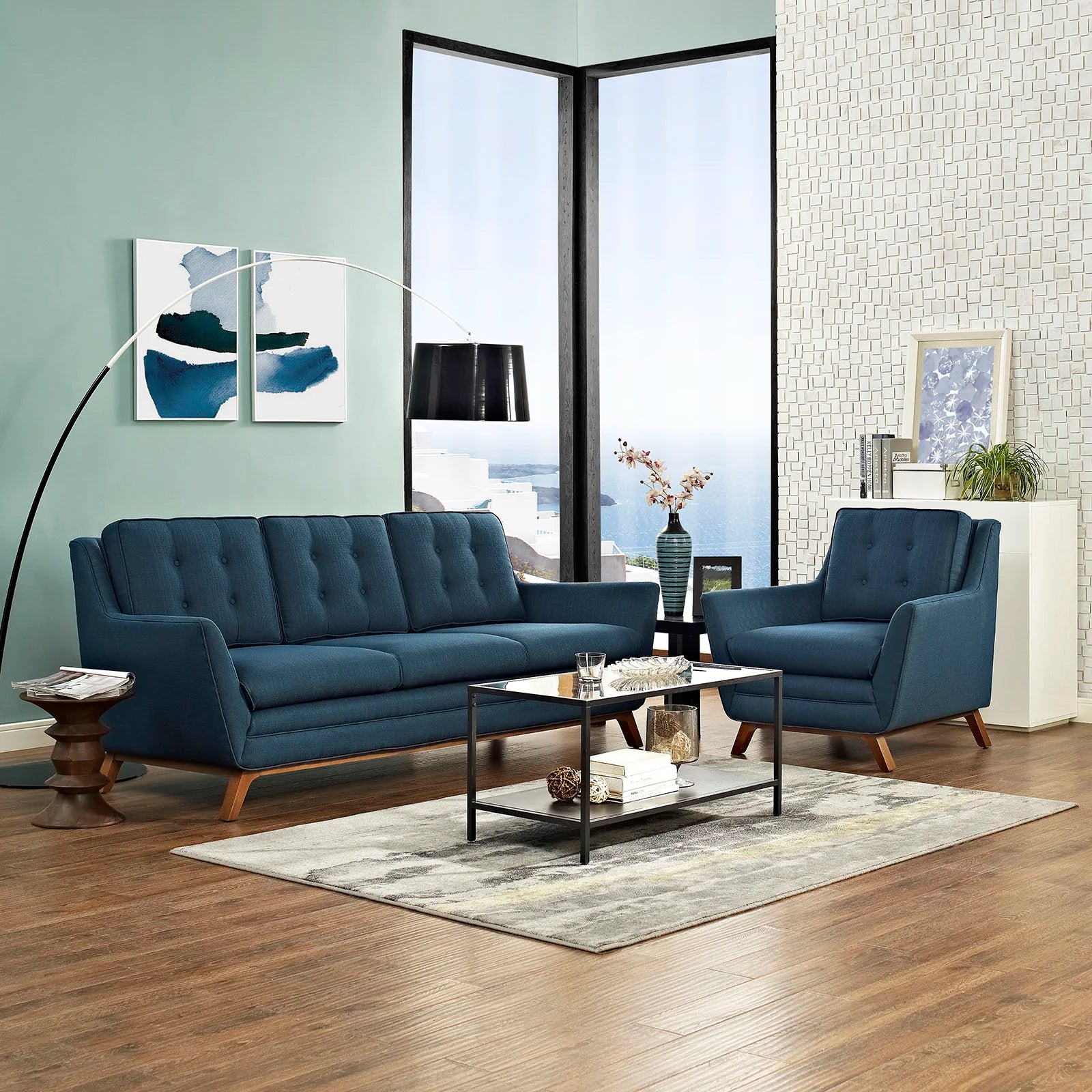 Chaise sans accoudoirs rembourrée en duvet Commix