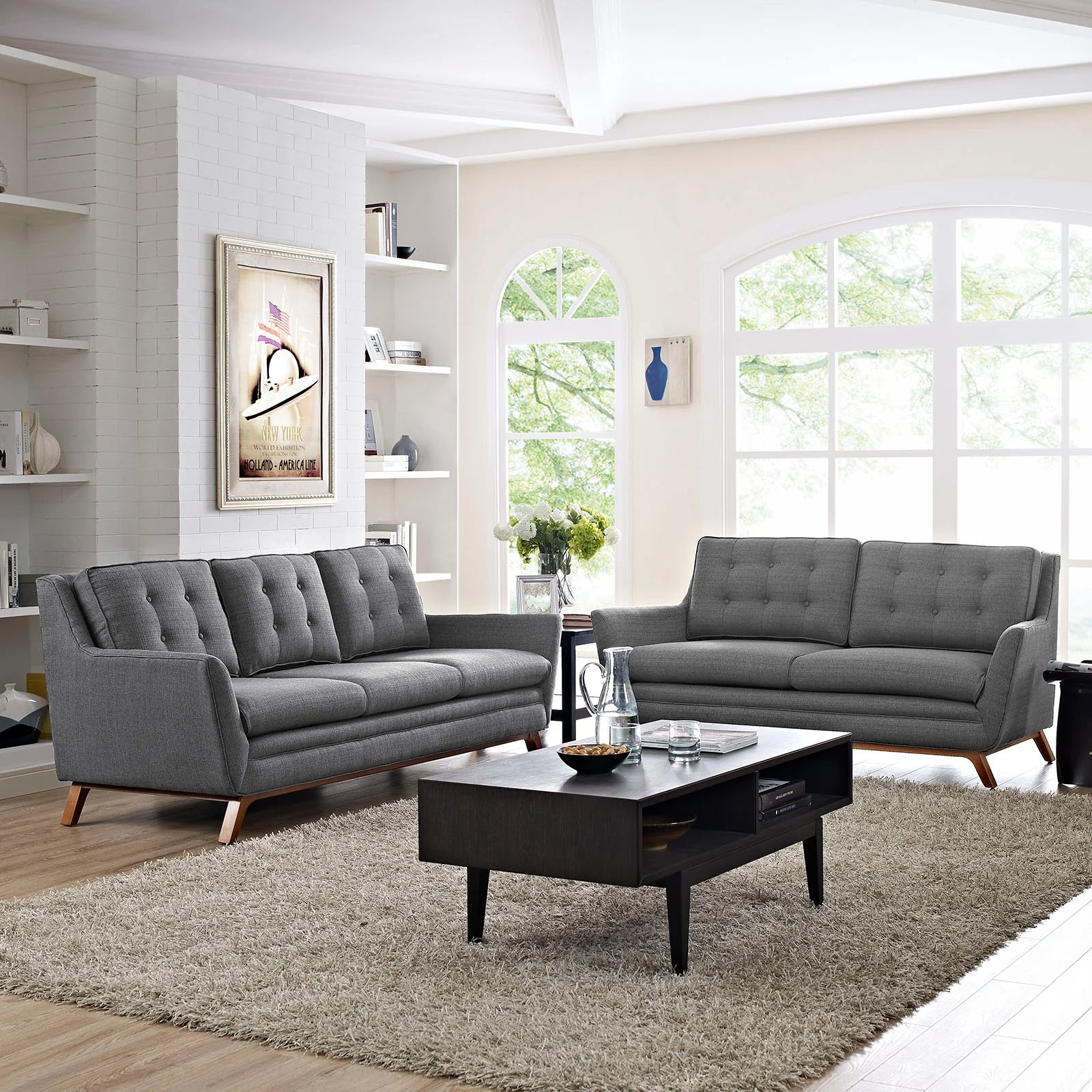 Chaise sans accoudoirs rembourrée en duvet Commix