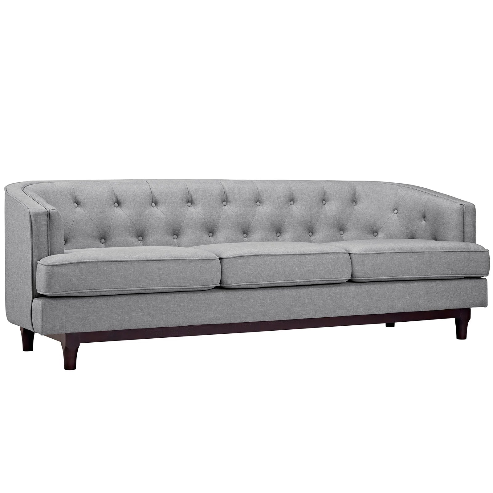 Chaise sans accoudoirs rembourrée en duvet Commix