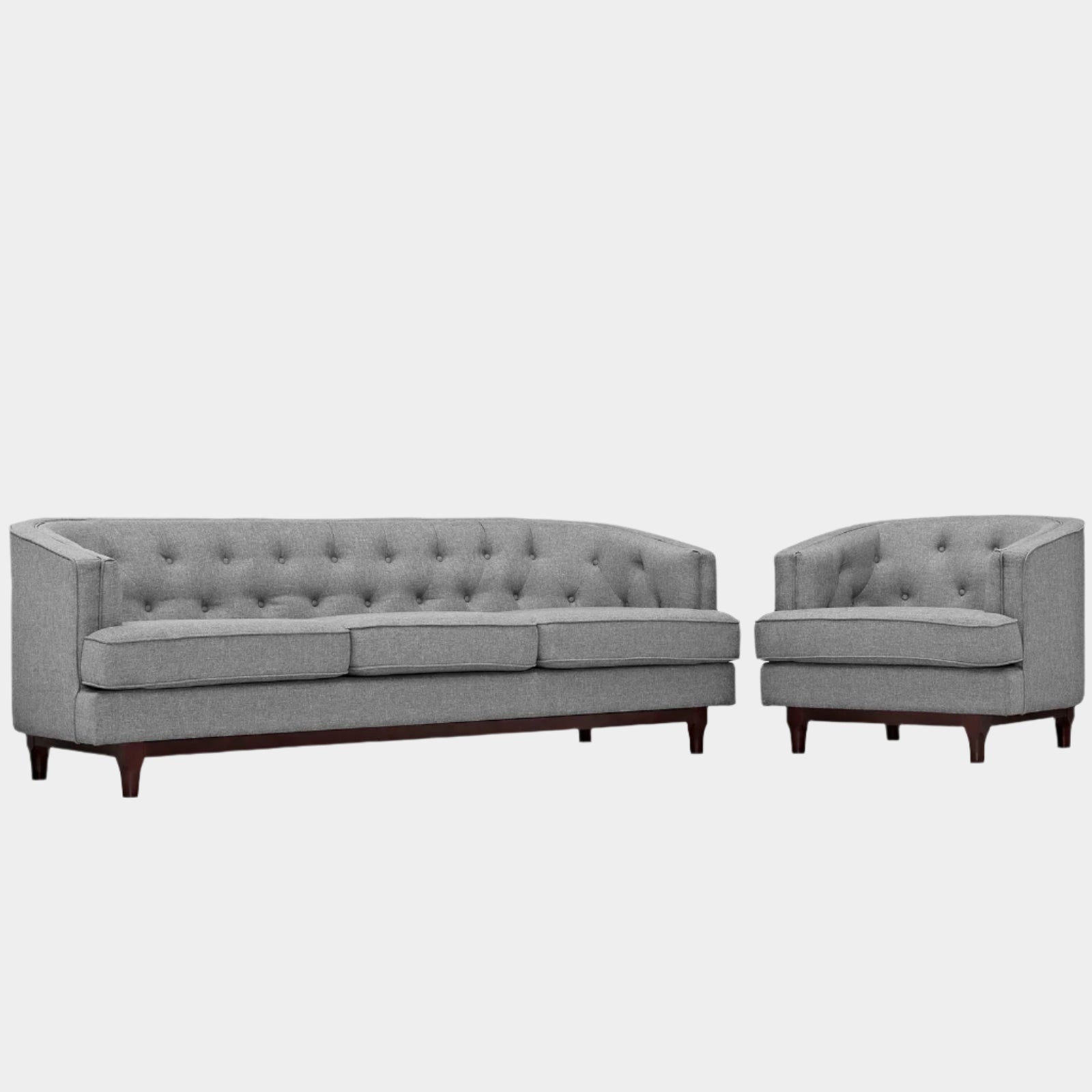 Chaise sans accoudoirs rembourrée en duvet Commix