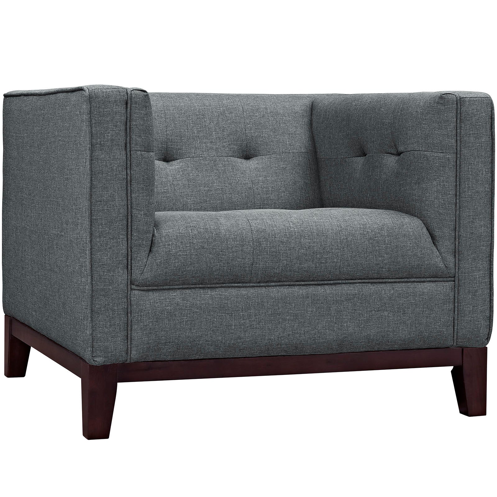 Chaise sans accoudoirs rembourrée en duvet Commix