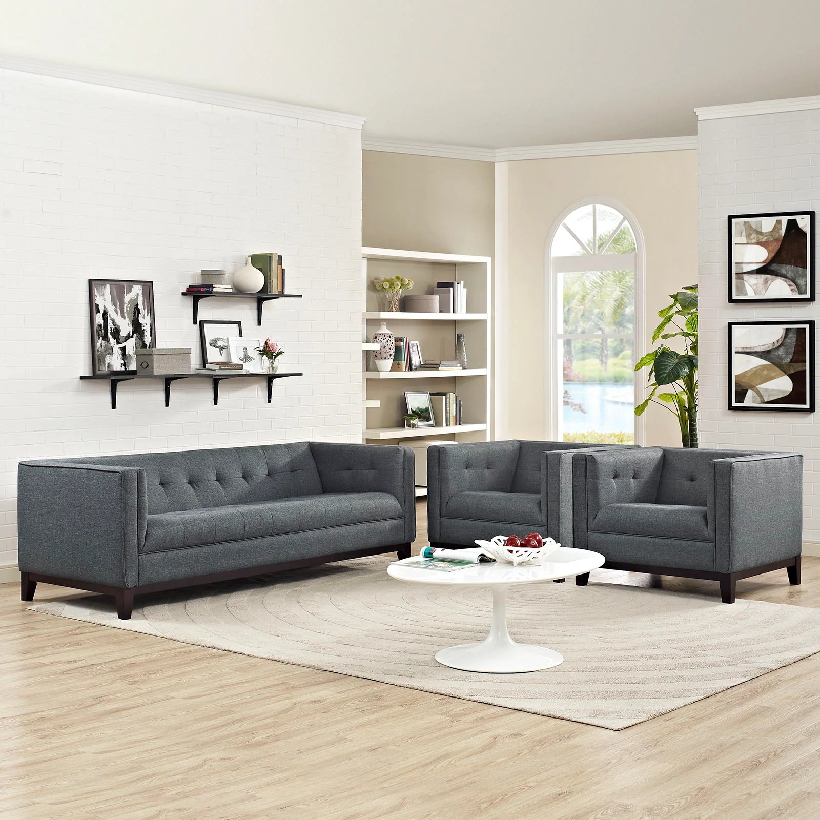 Chaise sans accoudoirs rembourrée en duvet Commix