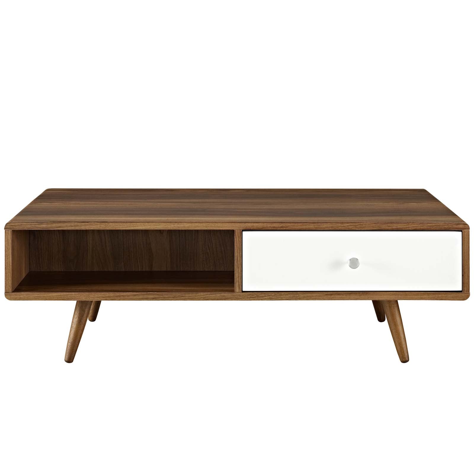 Transmit Coffee Table in Walnut White