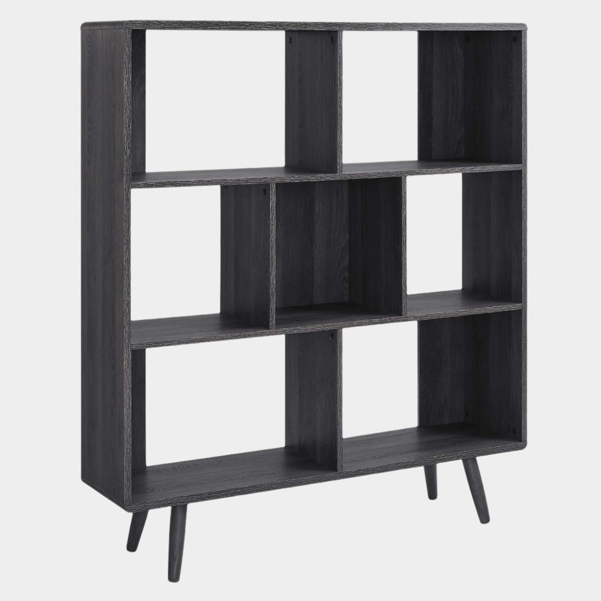 Transmit 7 Shelf Wood Grain Bookcase