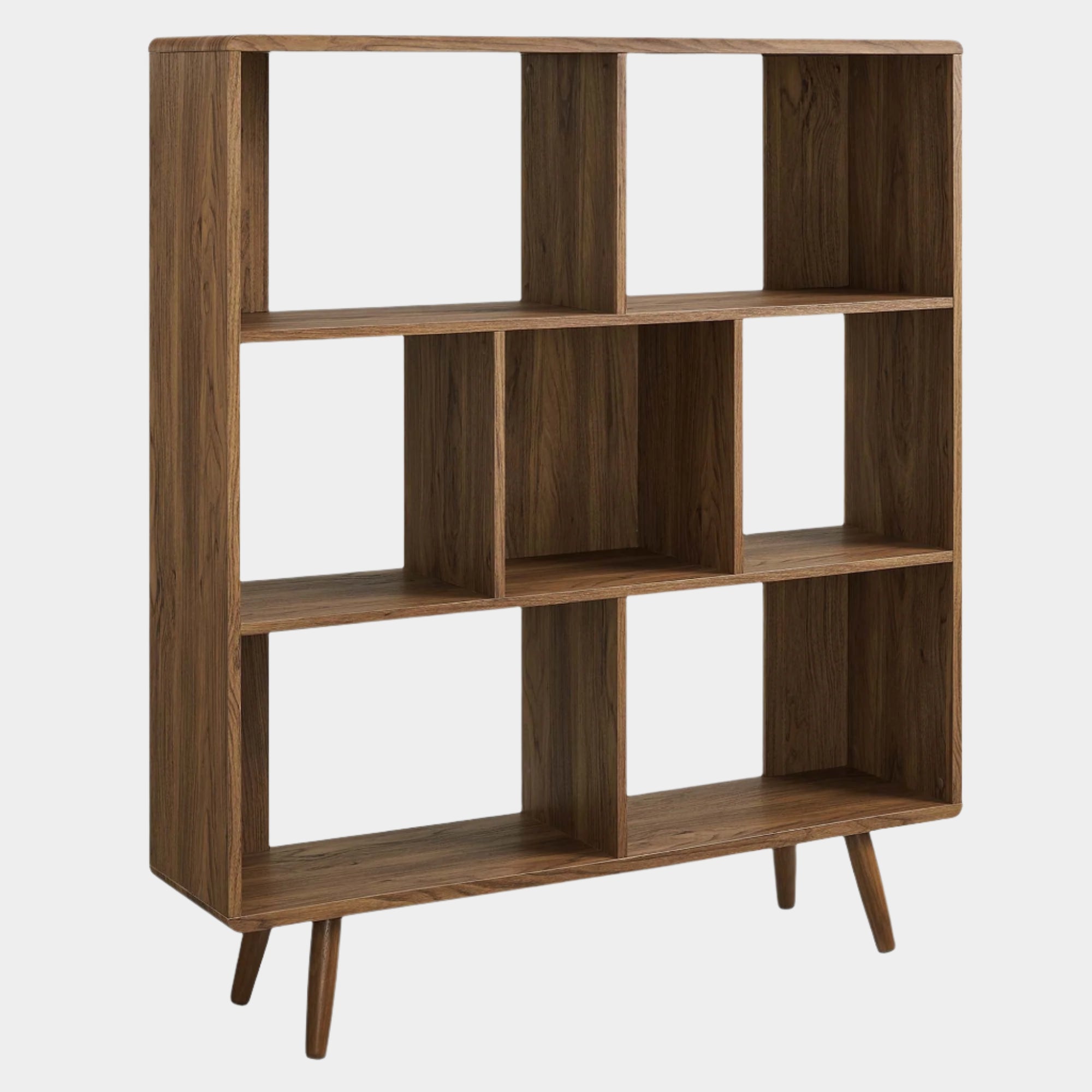 Transmit 7 Shelf Wood Grain Bookcase