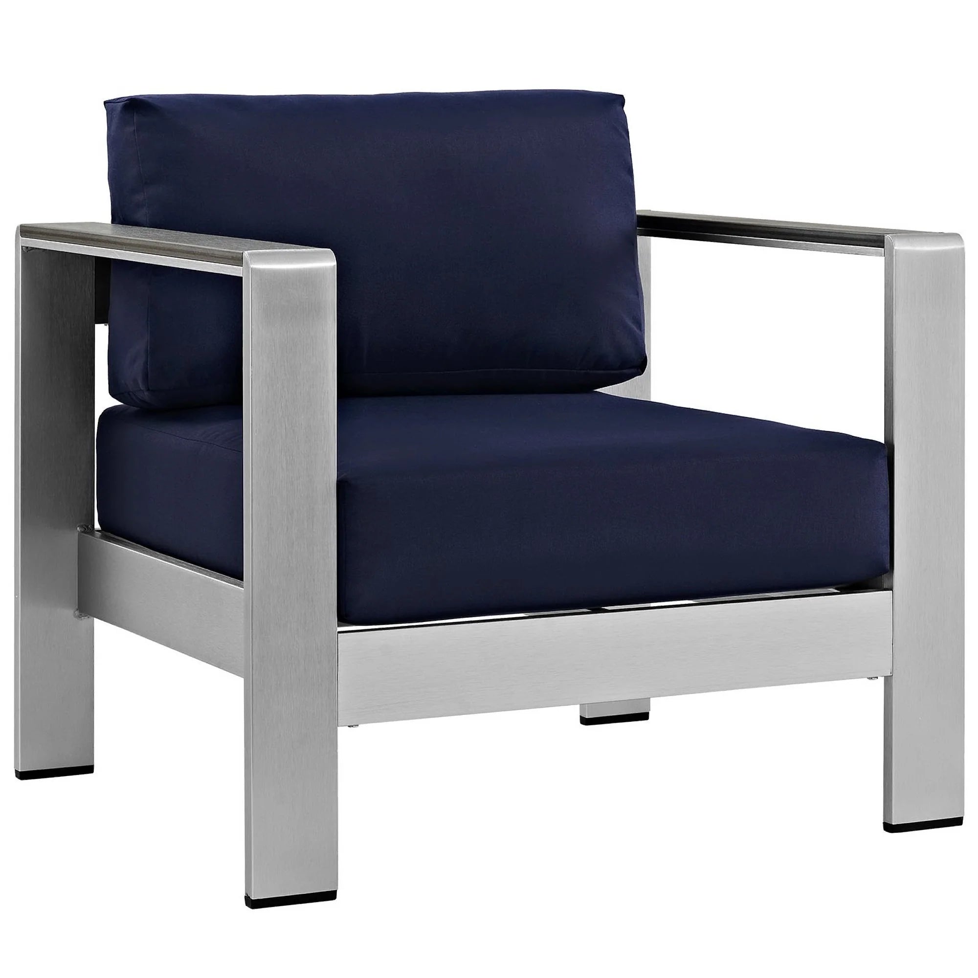 Shore 6 Piece Outdoor Aluminum Sectional Sofa Set