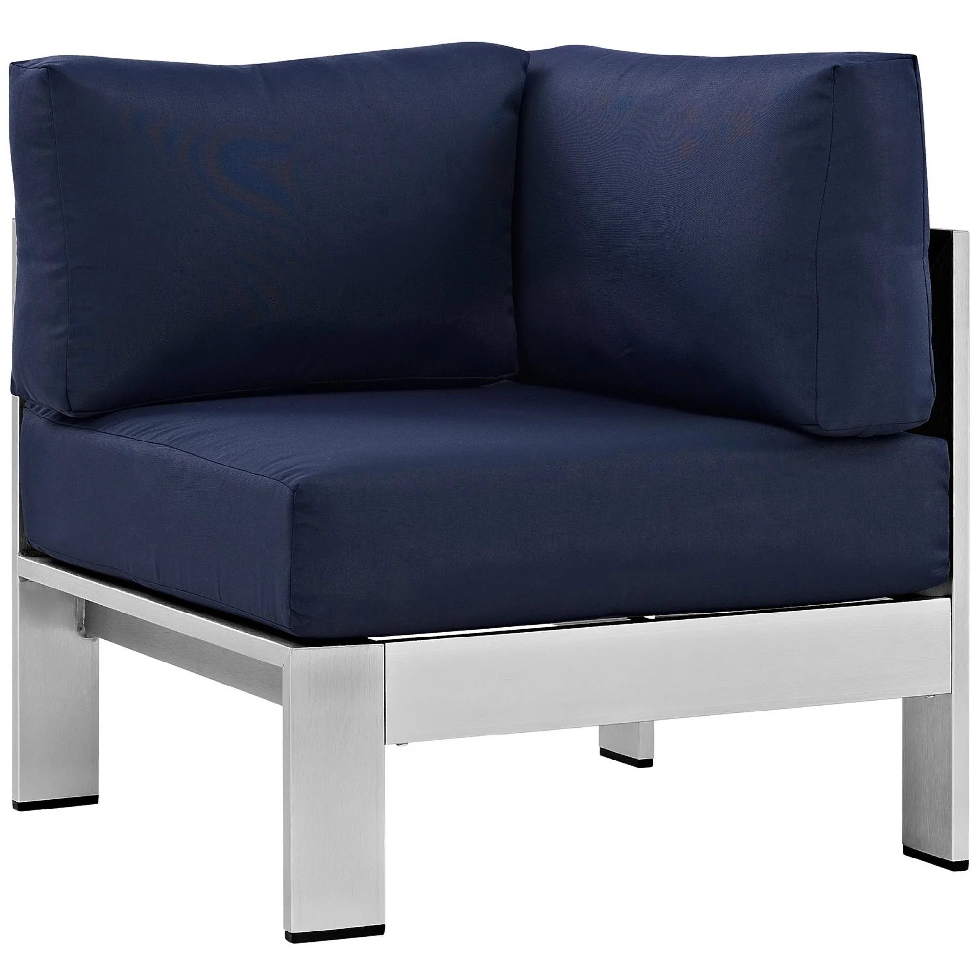 Shore 4 Piece Outdoor Aluminum Sectional Sofa