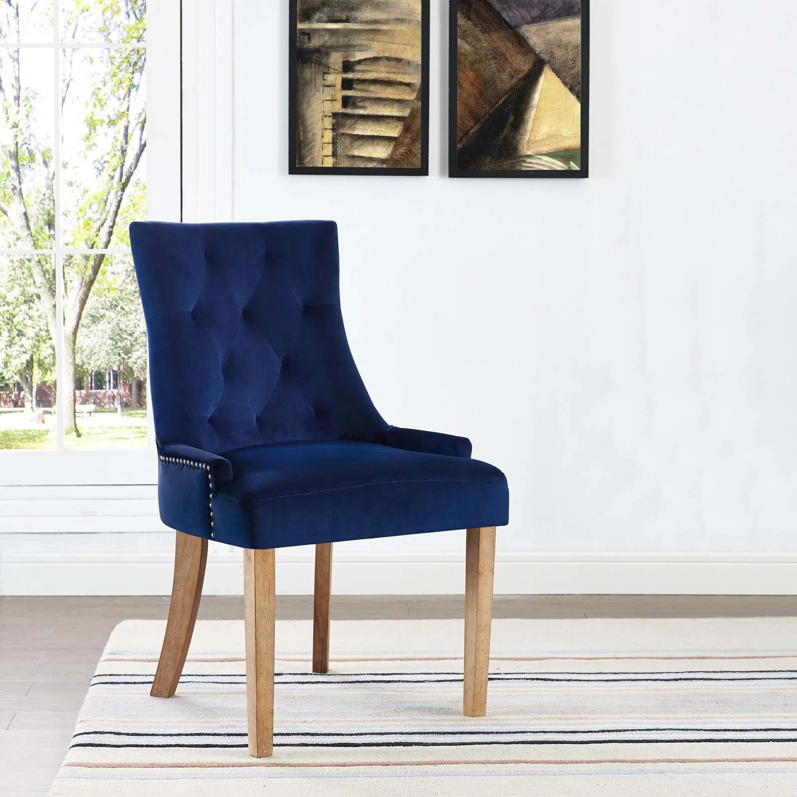 Pose Performance Velvet Dining Chair