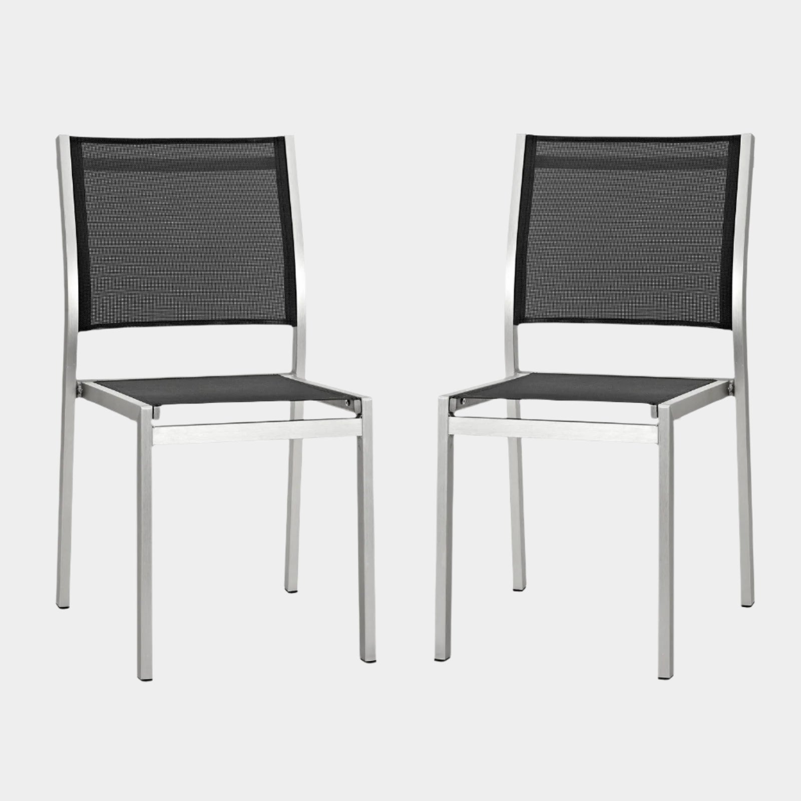 Shore Outdoor Patio Aluminum Side Chair Set of 2