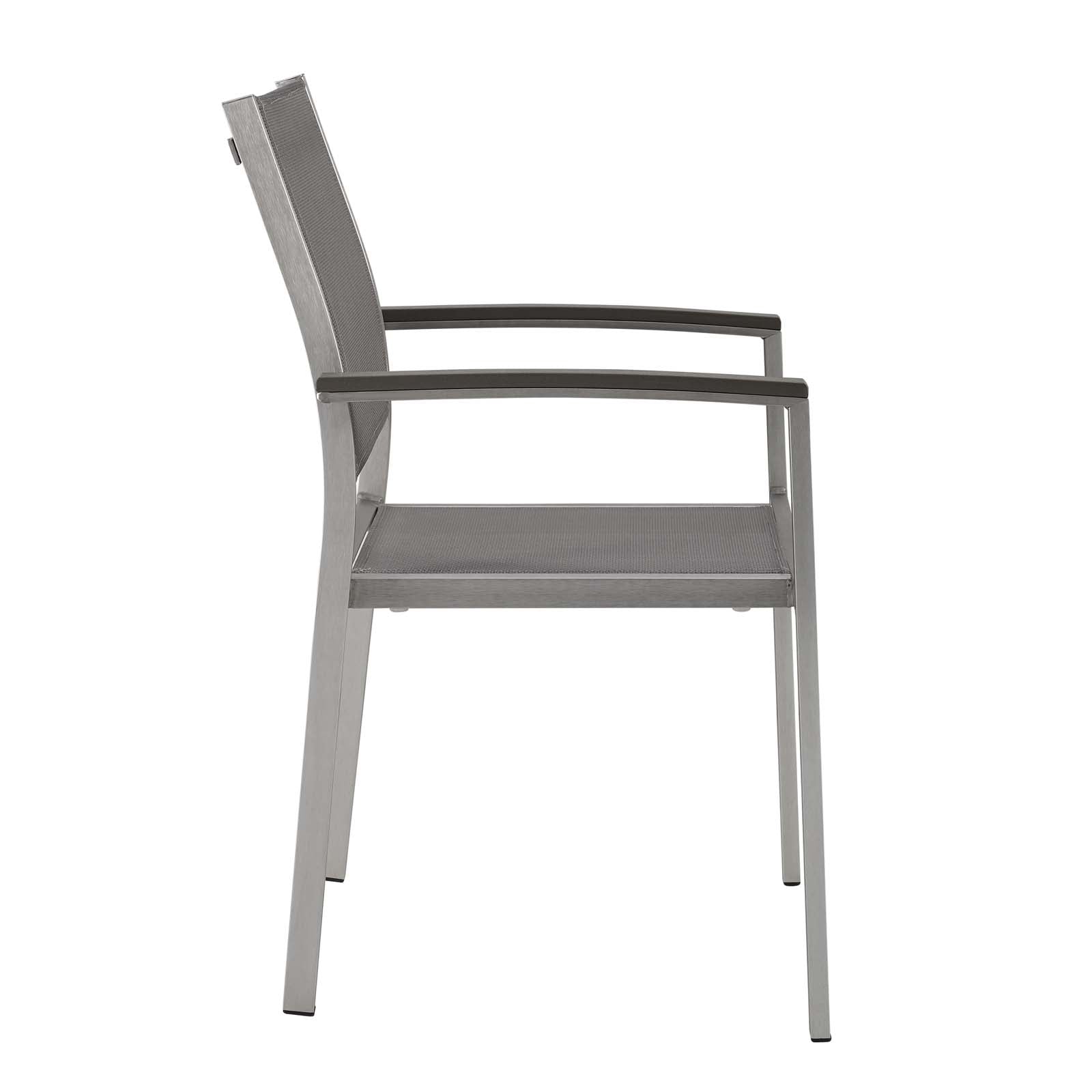 Shore Outdoor Patio Aluminum Dining Chair Set of 2